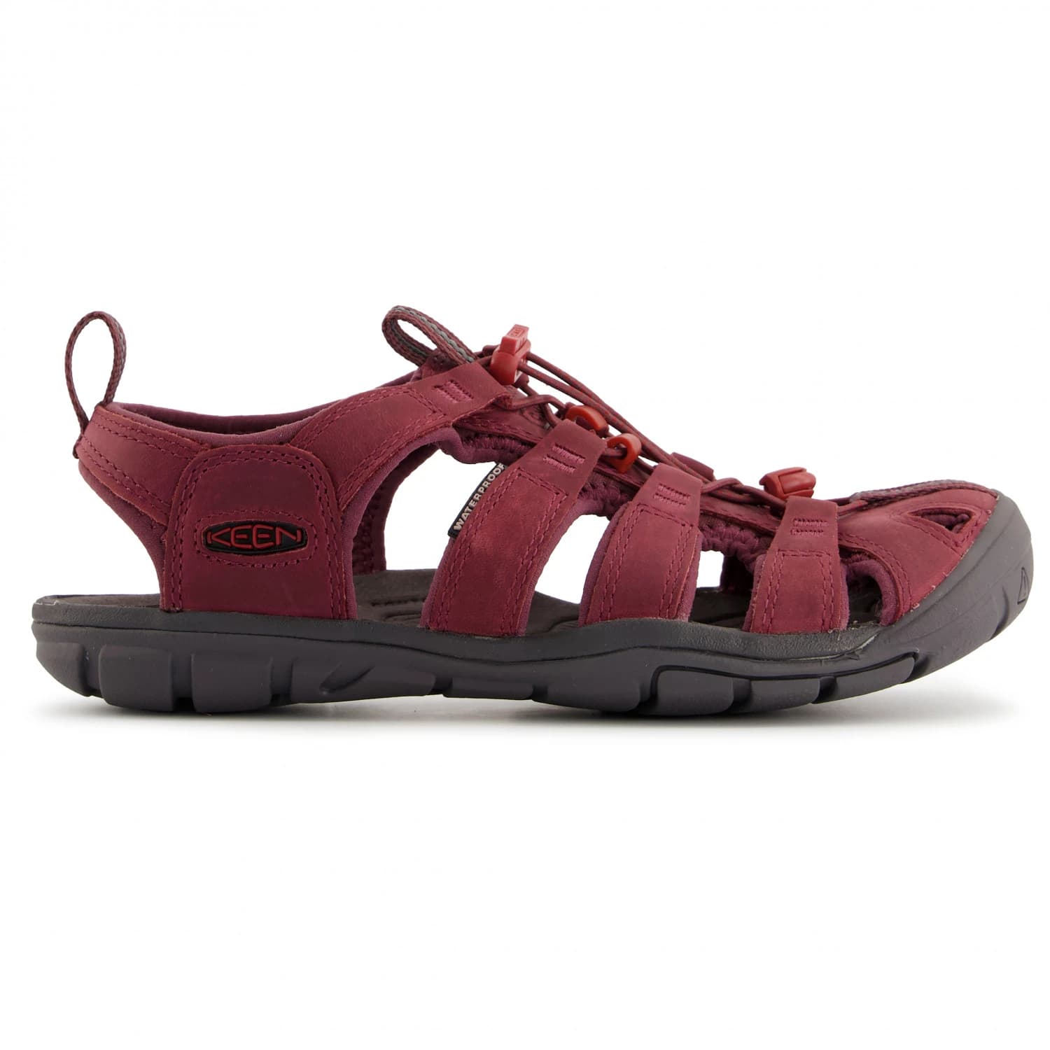 Дамски сандали Keen Women's Clearwater CNX Leather Sandals - Wine / Red Dahlia