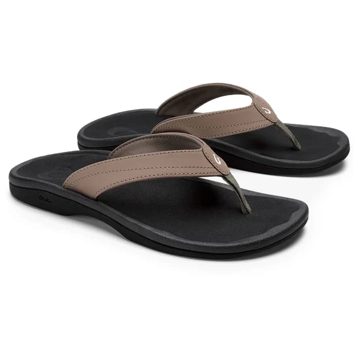 Сандали Olukai Women's Ohana Sandals - Warm Taupe / Black
