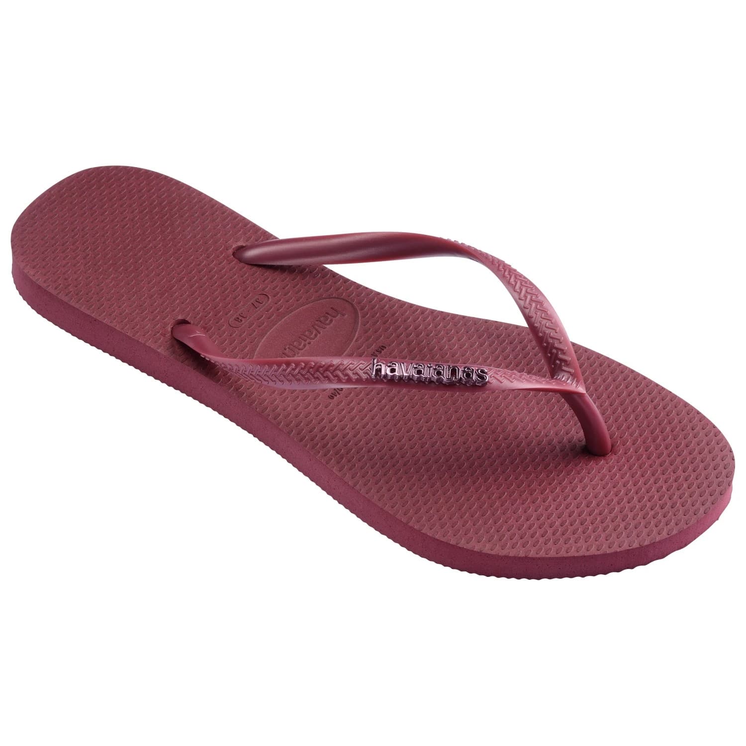 Дамски сандали Havaianas Women's Slim Logo Metallic Sandals - Amaranth