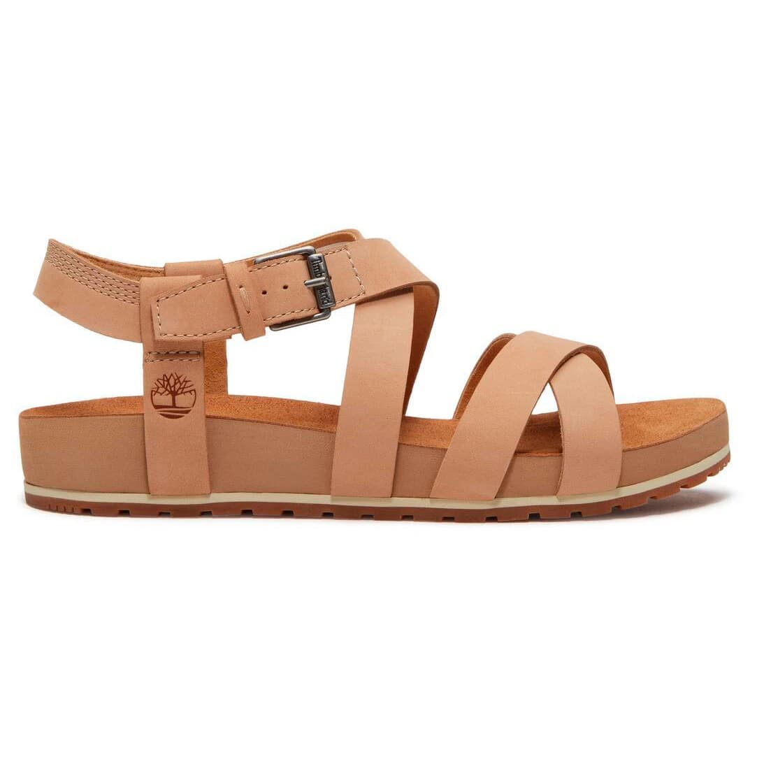 Дамски сандали Timberland Women's Malibu Waves Backstrap Sandal - Medium Beige Nubuck