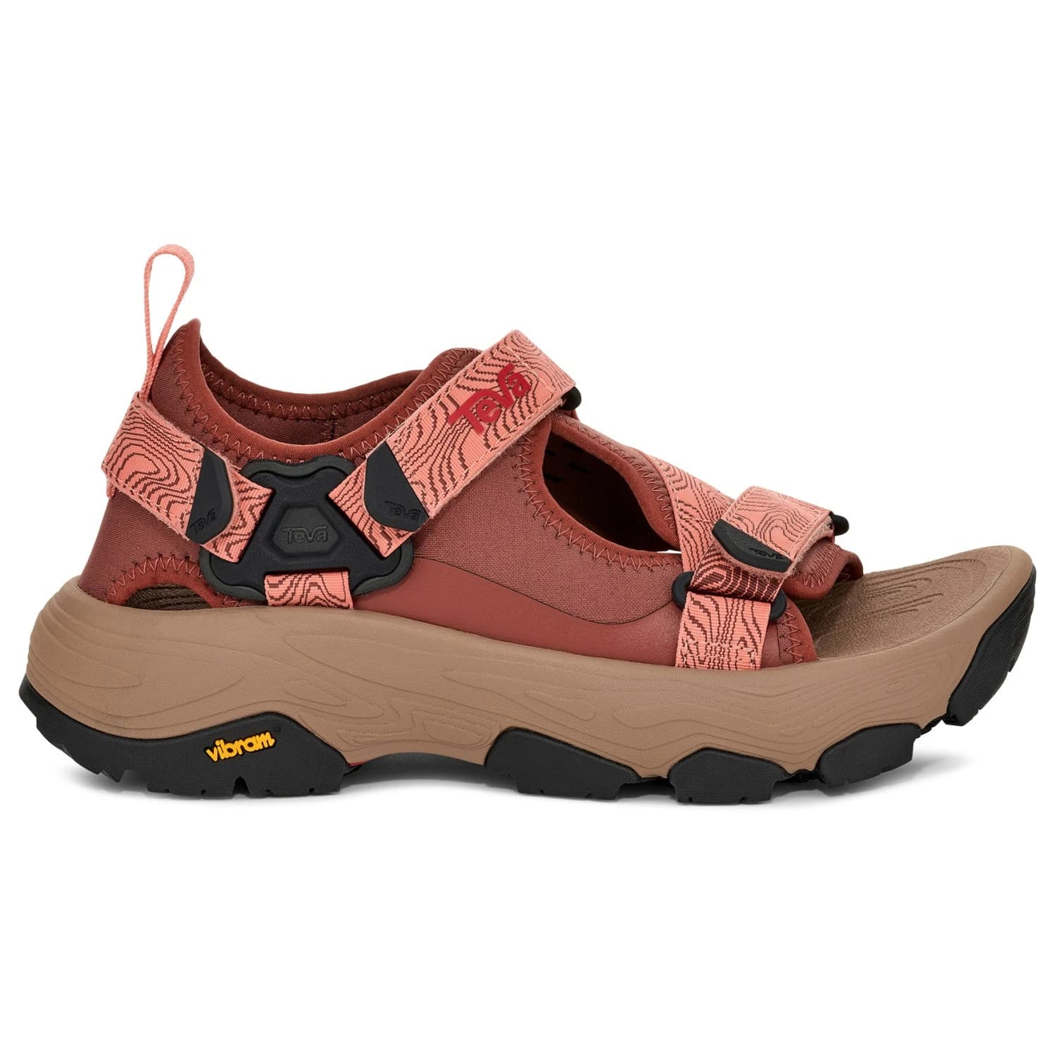 Дамски сандали Teva Women's Grandview Max Sandal - Mahogany / Blooming Dahlia