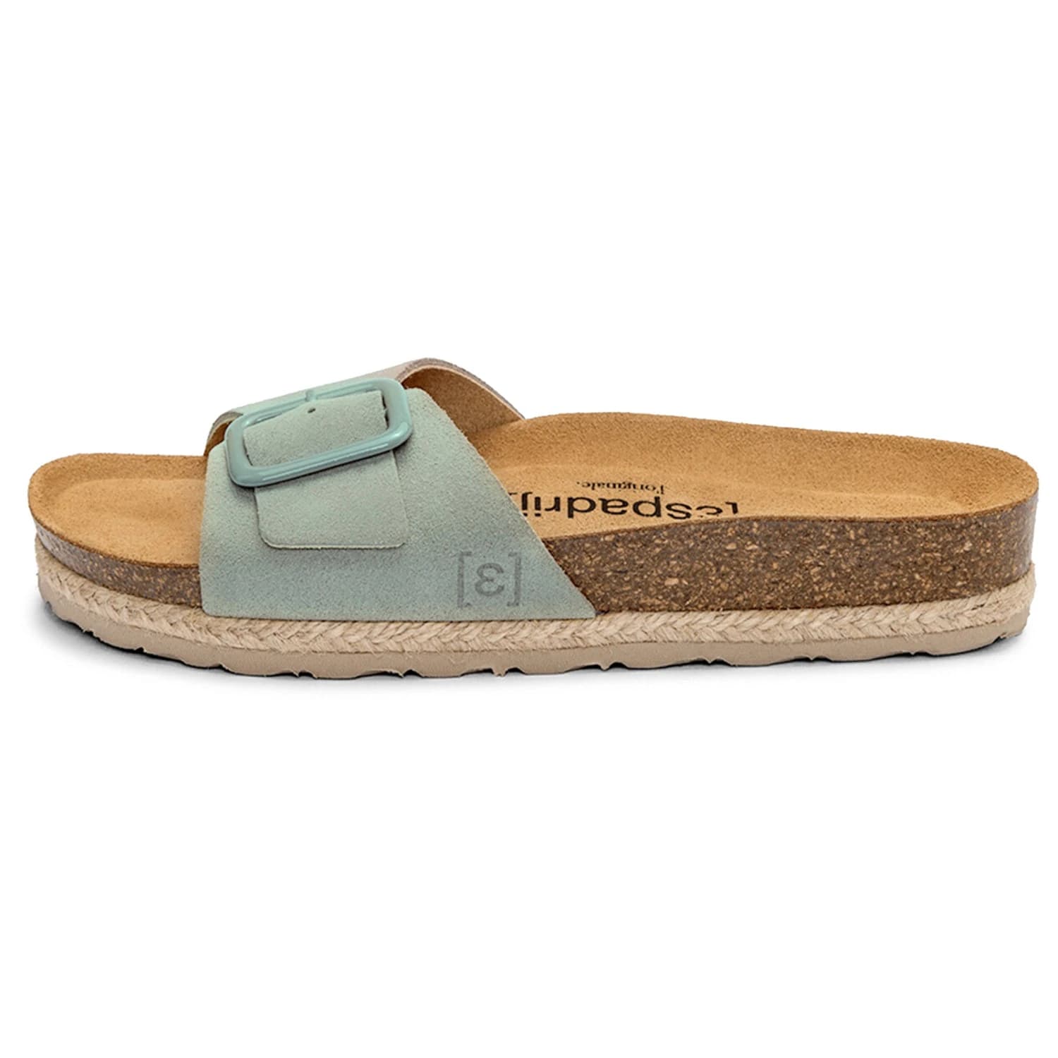 Дамски сандали Espadrij Women's Copine Mono Velour Sandals - Pistache