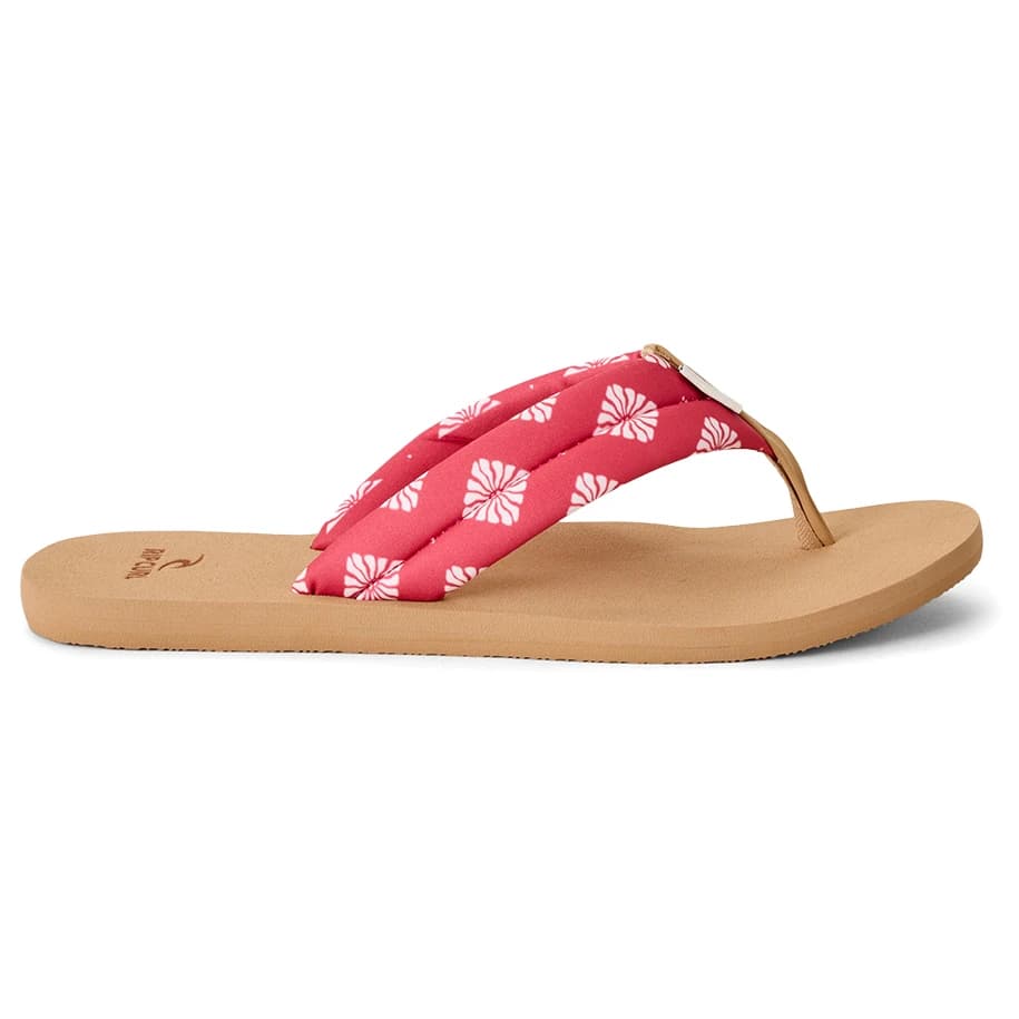 Дамски сандали Rip Curl Women's Freedom Plush Bloom Open Toe Sandals - Red