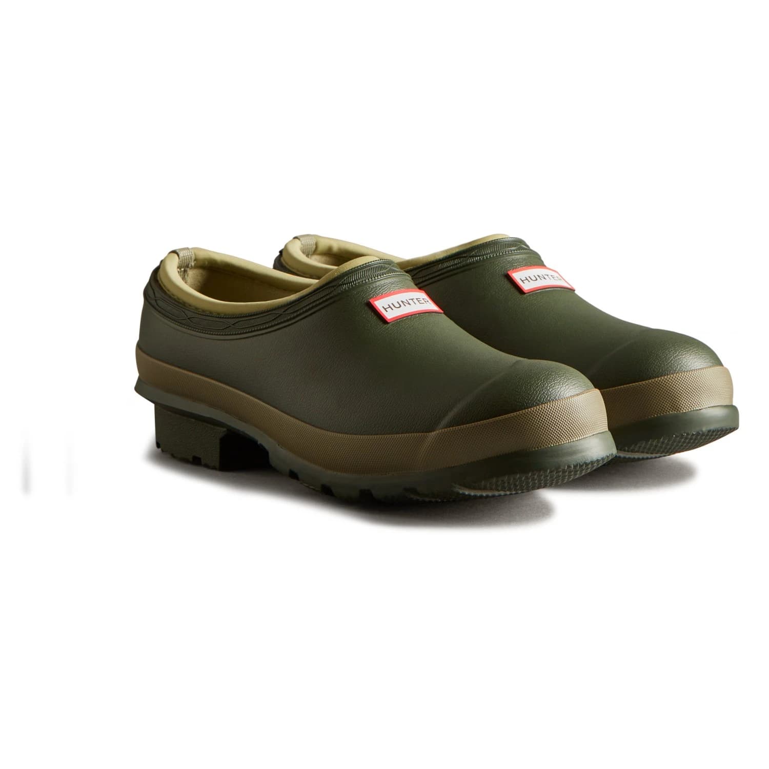Сандали Hunter boots Women's Gardener Neo Lined Clog Sandals - Dark Olive / Clay
