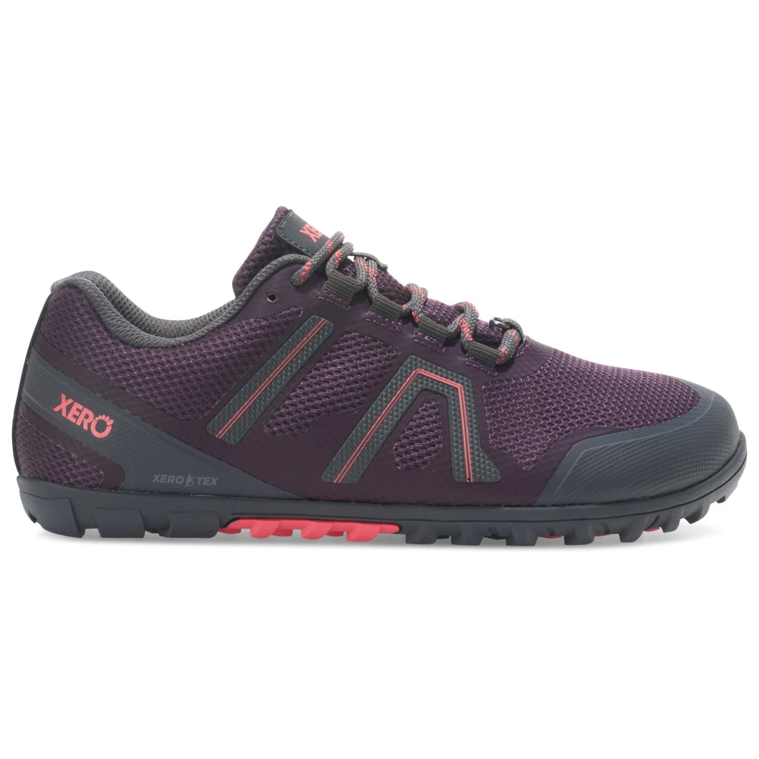 Дамски обувки barefoot Xero shoes Women's Mesa Trail WP Barefoot shoes - Plum Perfect / Sunset Coral