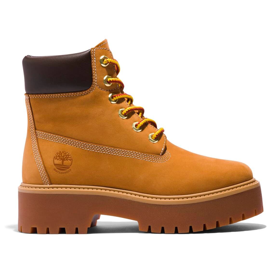 Дамски ежедневни боти Timberland Women's Stone Street 6 Inch Lace Up WP Boot Casual boots - Wheat