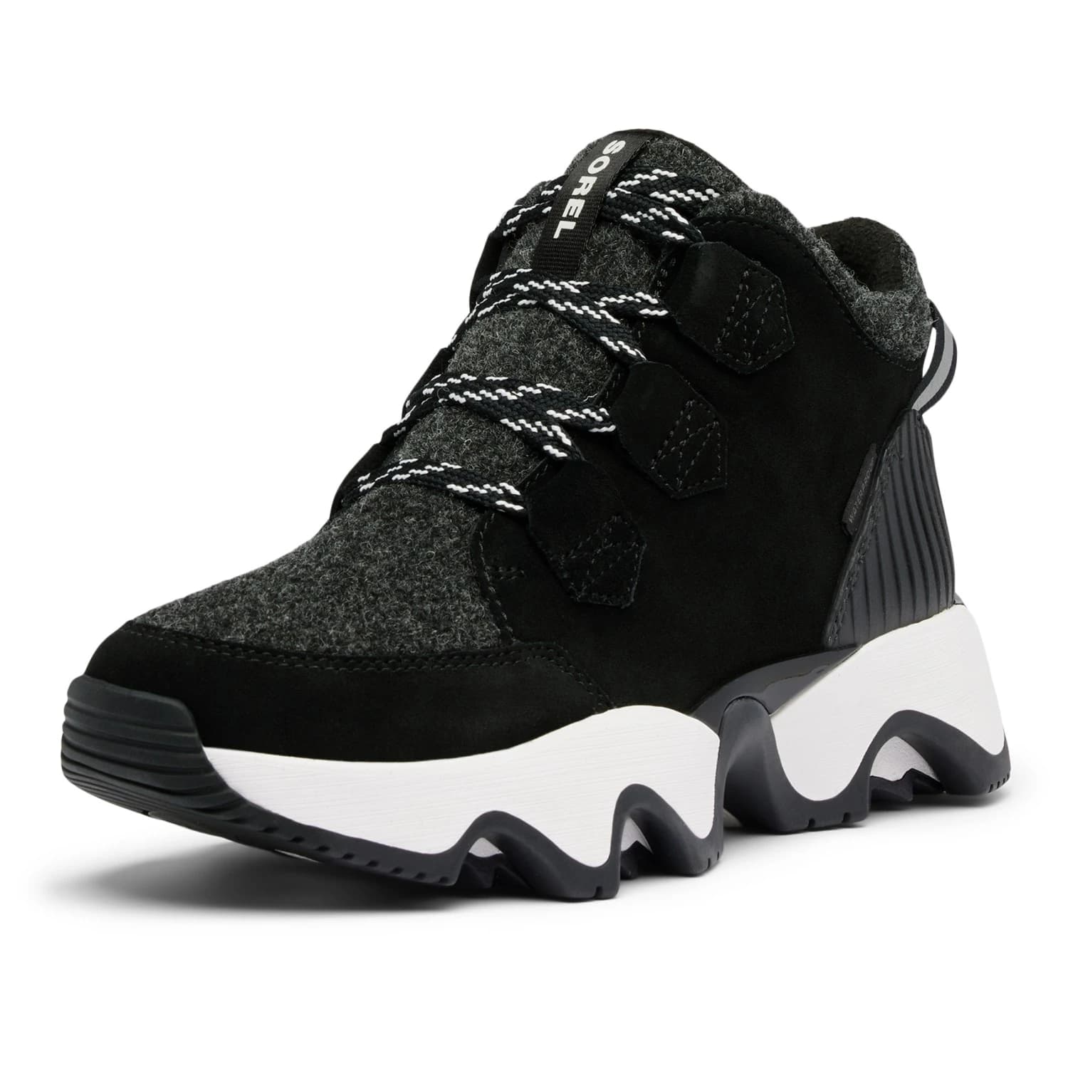 Дамски ежедневни боти Sorel Women's Kinetic Impact Caribou Plus WP Casual boots - Black / Sea Salt