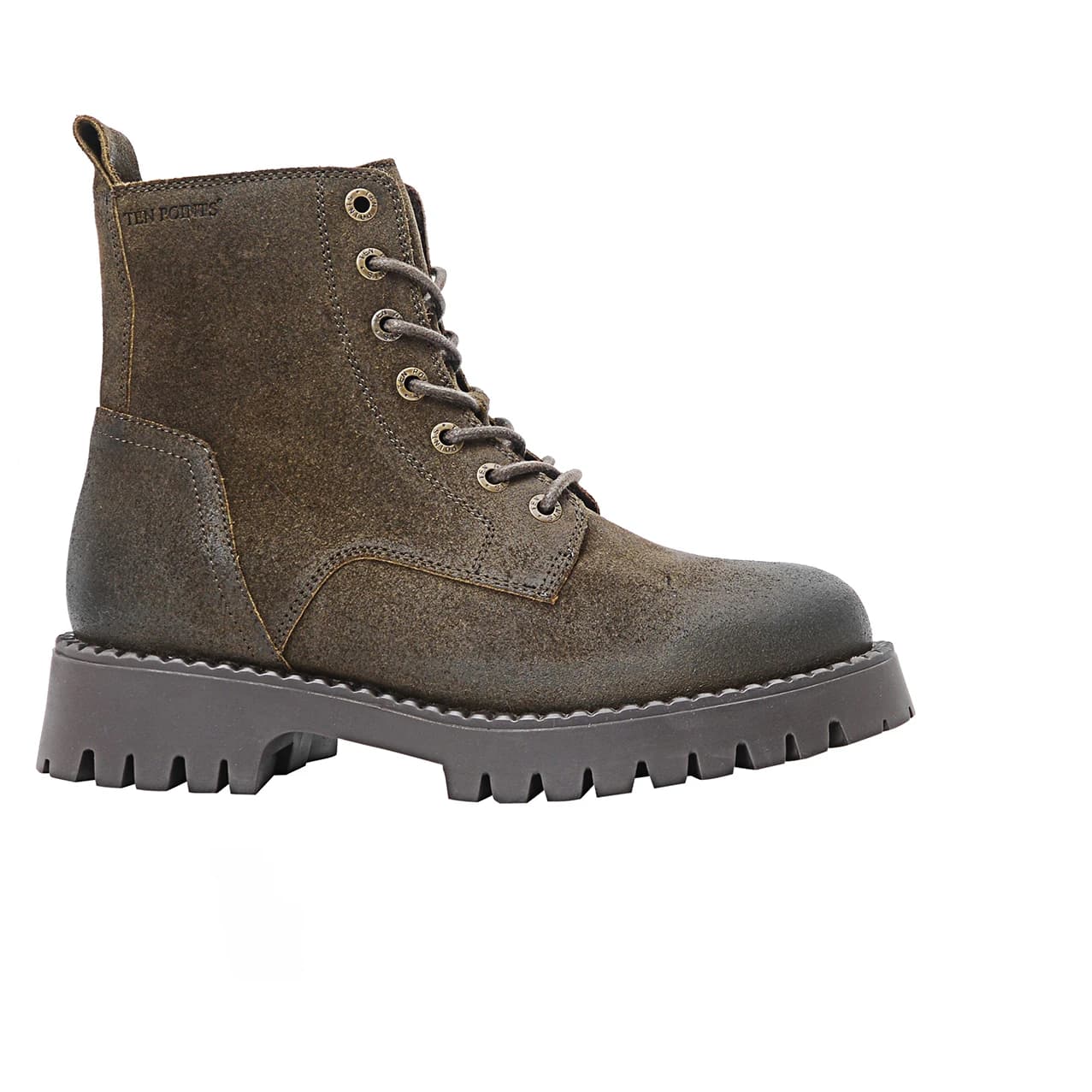 Дамски ежедневни боти Ten Points Women's Penny Lace Suede Boots Casual boots - Olive
