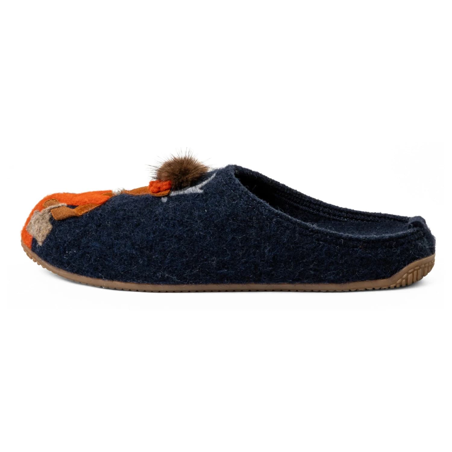 Дамски пантофи Living Kitzbühel Women's Helga & Hias Hirsch House slippers - Nachtblau