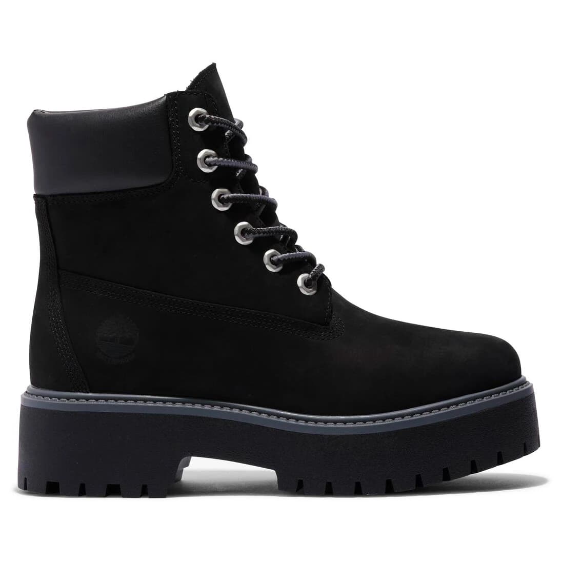 Дамски ежедневни боти Timberland Women's Stone Street 6 Inch Lace Up Casual boots - Jet Black