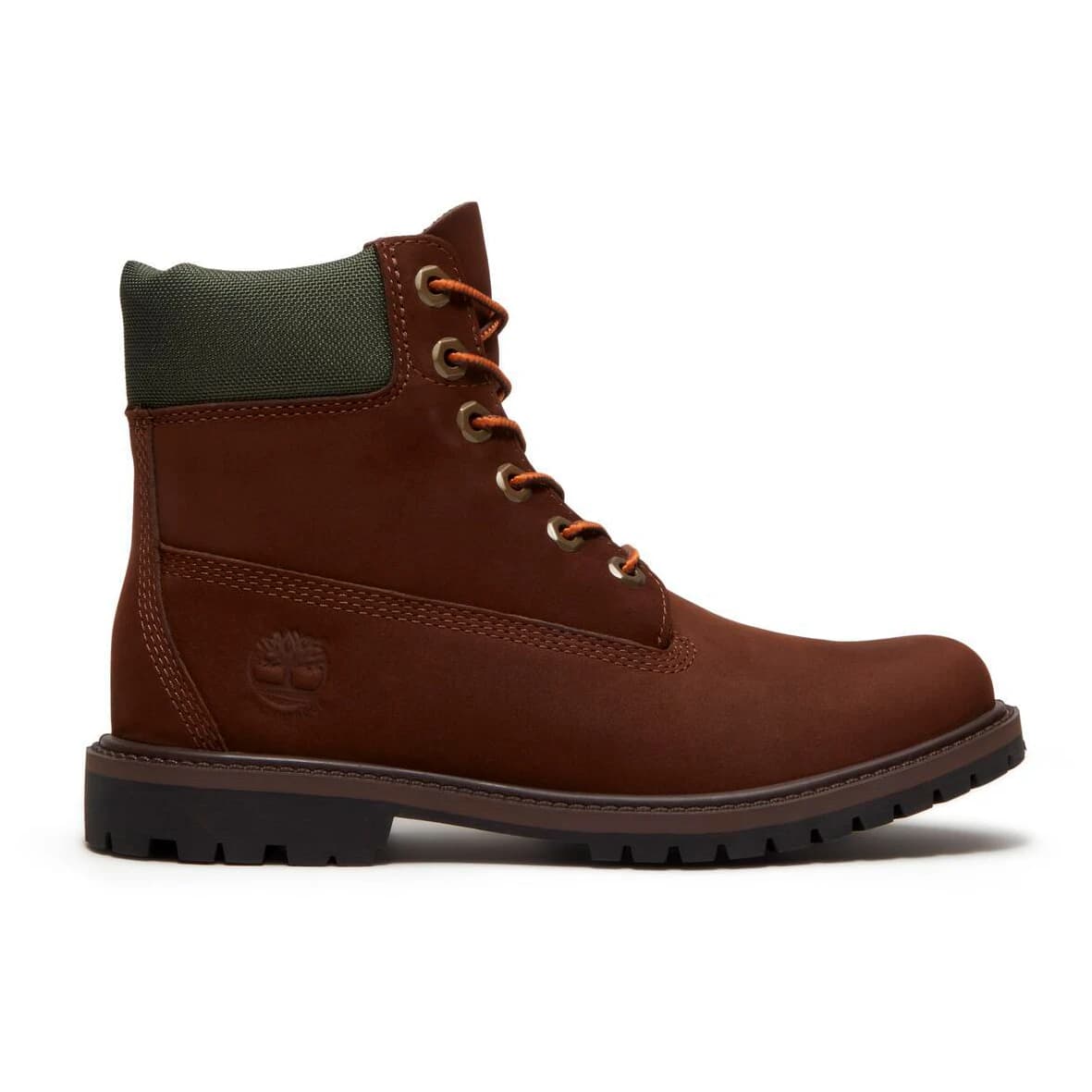 Ежедневни боти Timberland Women's Timberland Premium 6'' Lace Up WP Boot Casual boots - All Over Dark Brown / Nubuck