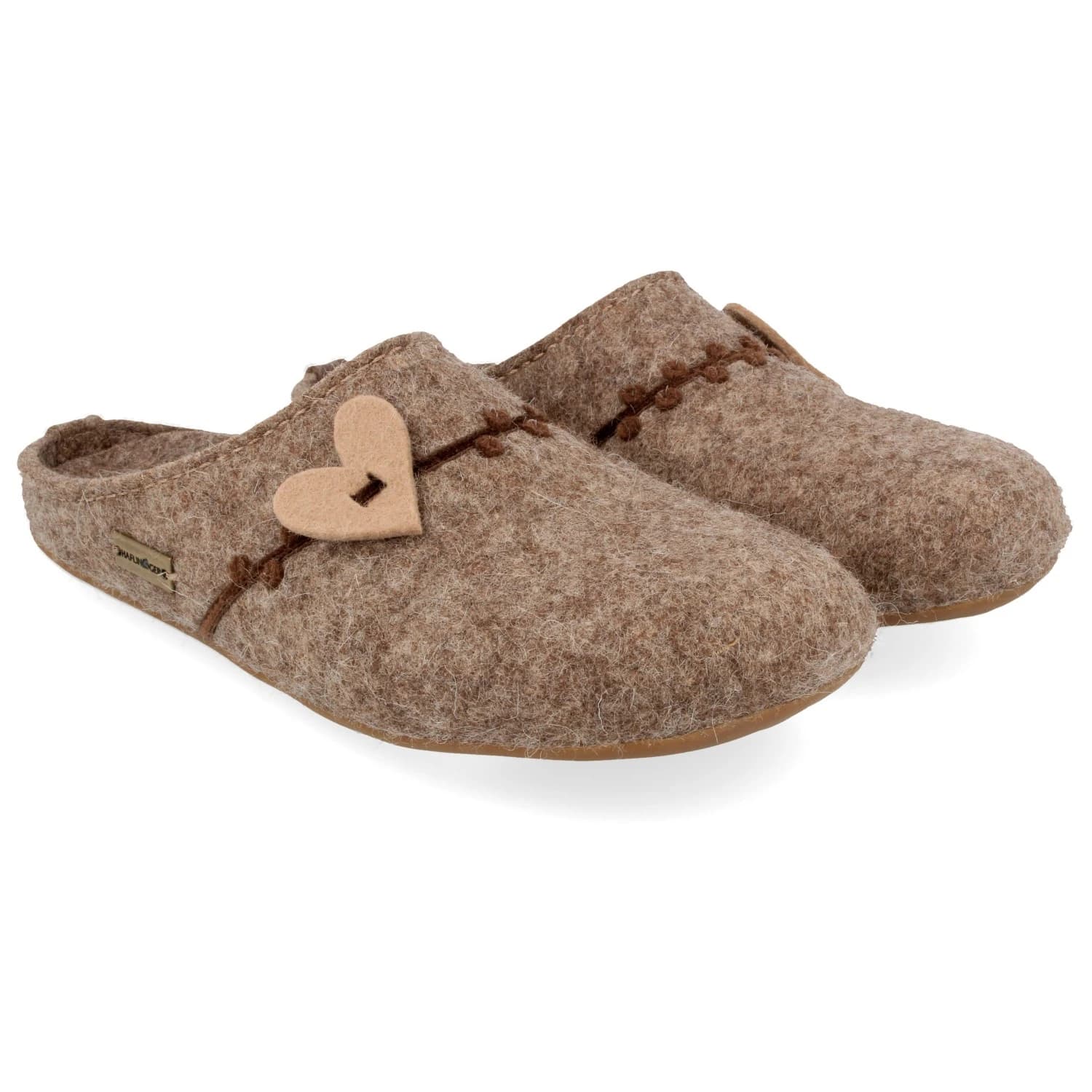 Дамски пантофи Haflinger Women's Everest Coeur Slippers - Peat