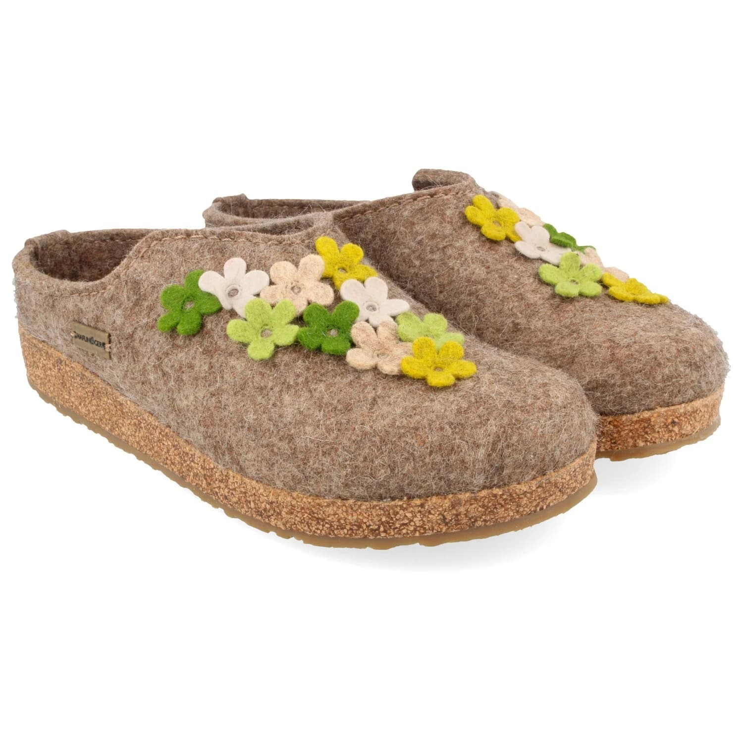 Дамски пантофи Haflinger Women's Grizzly Flores Slippers - Peat