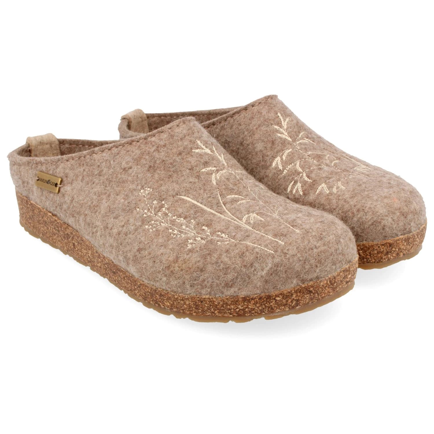 Дамски пантофи Haflinger Women's Grizzly Meadow Slippers - Peat