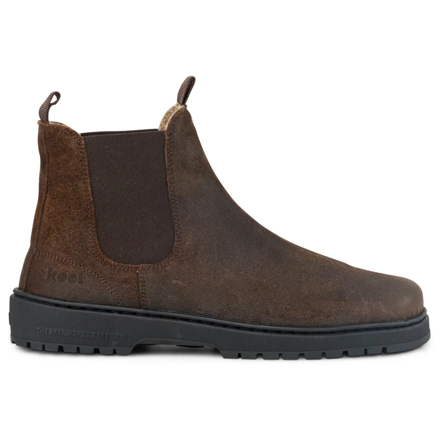 Дамски обувки barefoot Koel Women's Gavien Suede Felt Barefoot shoes - Chocolate