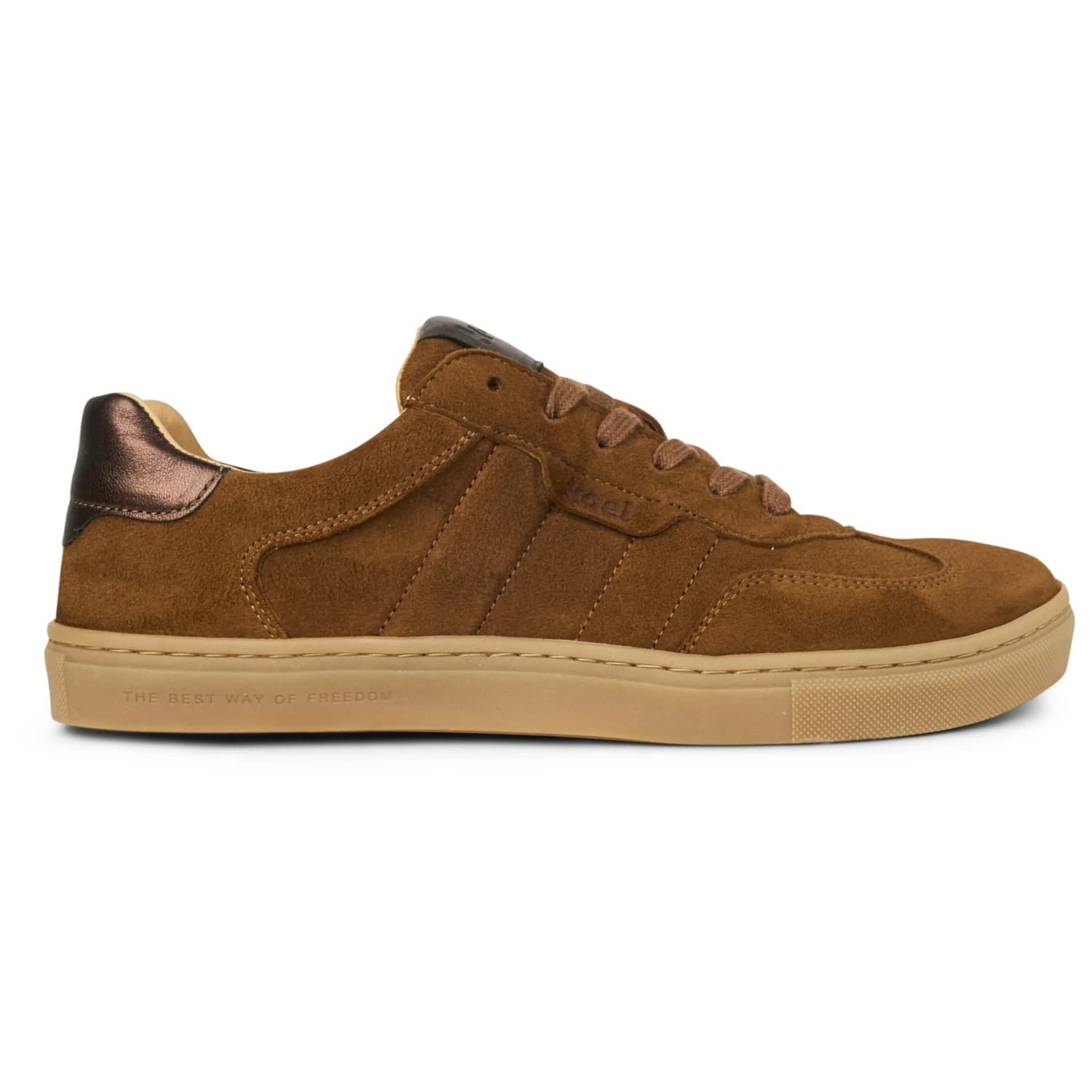 Дамски обувки barefoot Koel Women's Helena Suede Barefoot shoes - Cognac