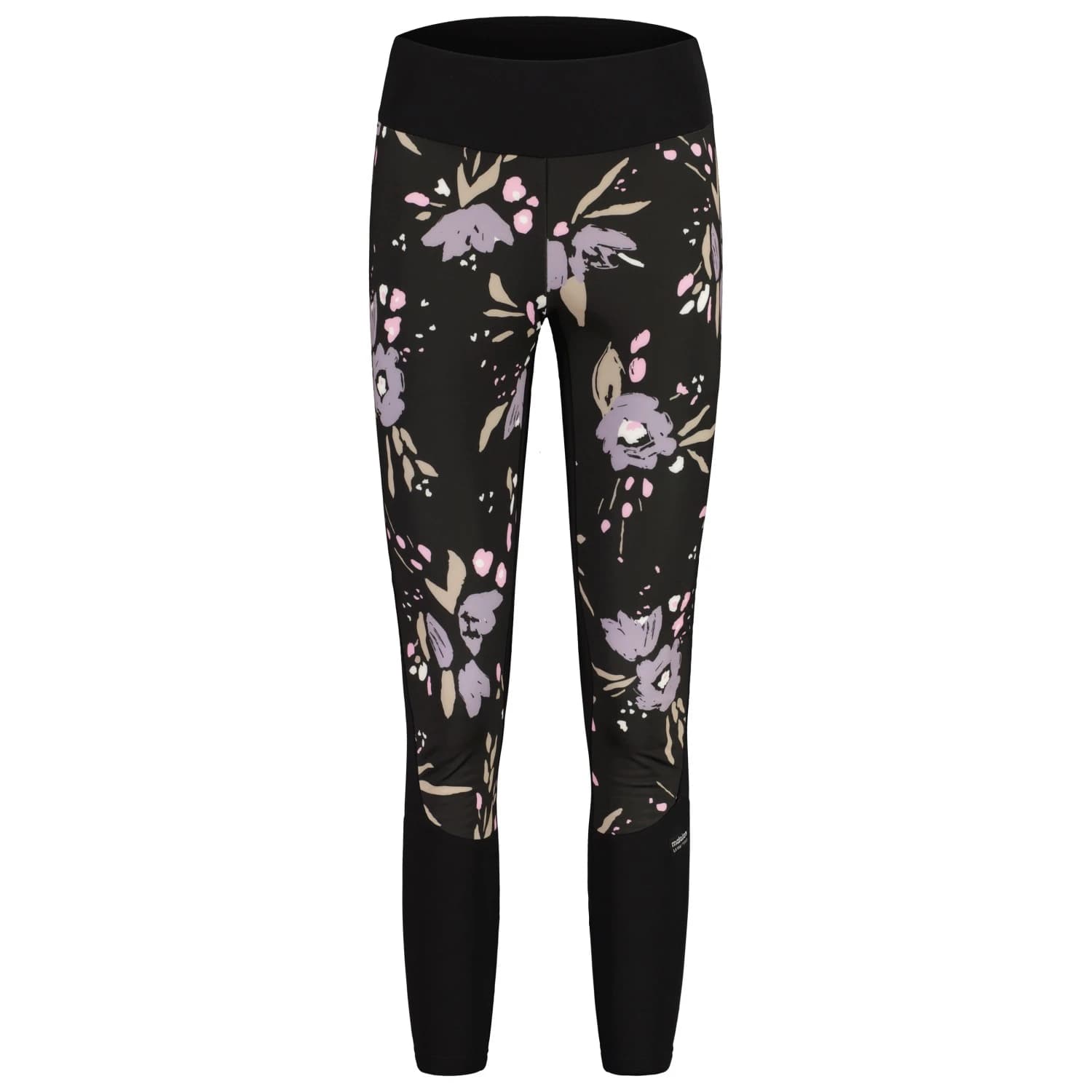 Дамски панталон за ски бягане Maloja Women's RaukeM. Running tights - Deep Black Brushflower