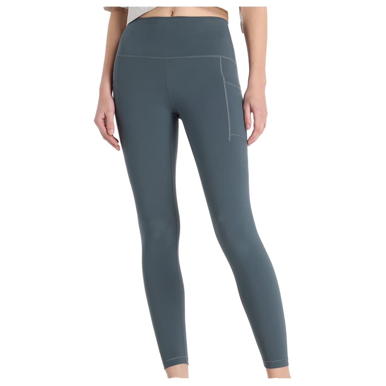Дамски клин за бягане New Balance Women's Sleek Pocket High Rise Legging 25'' Running tights - Grey