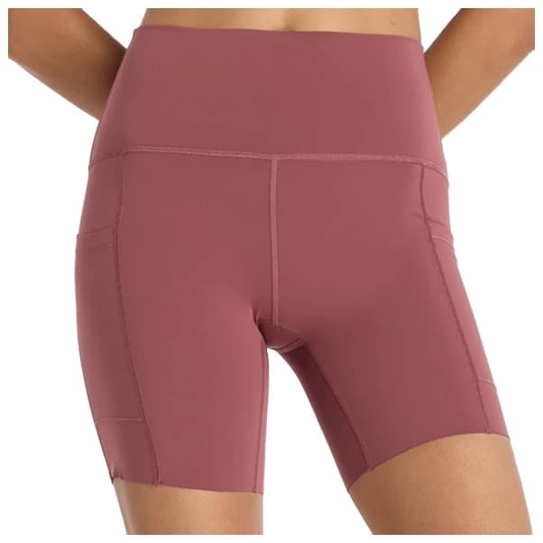 Дамски клин за бягане New balance Women's Sleek Pocket High Rise Short 6'' Running tights - Red
