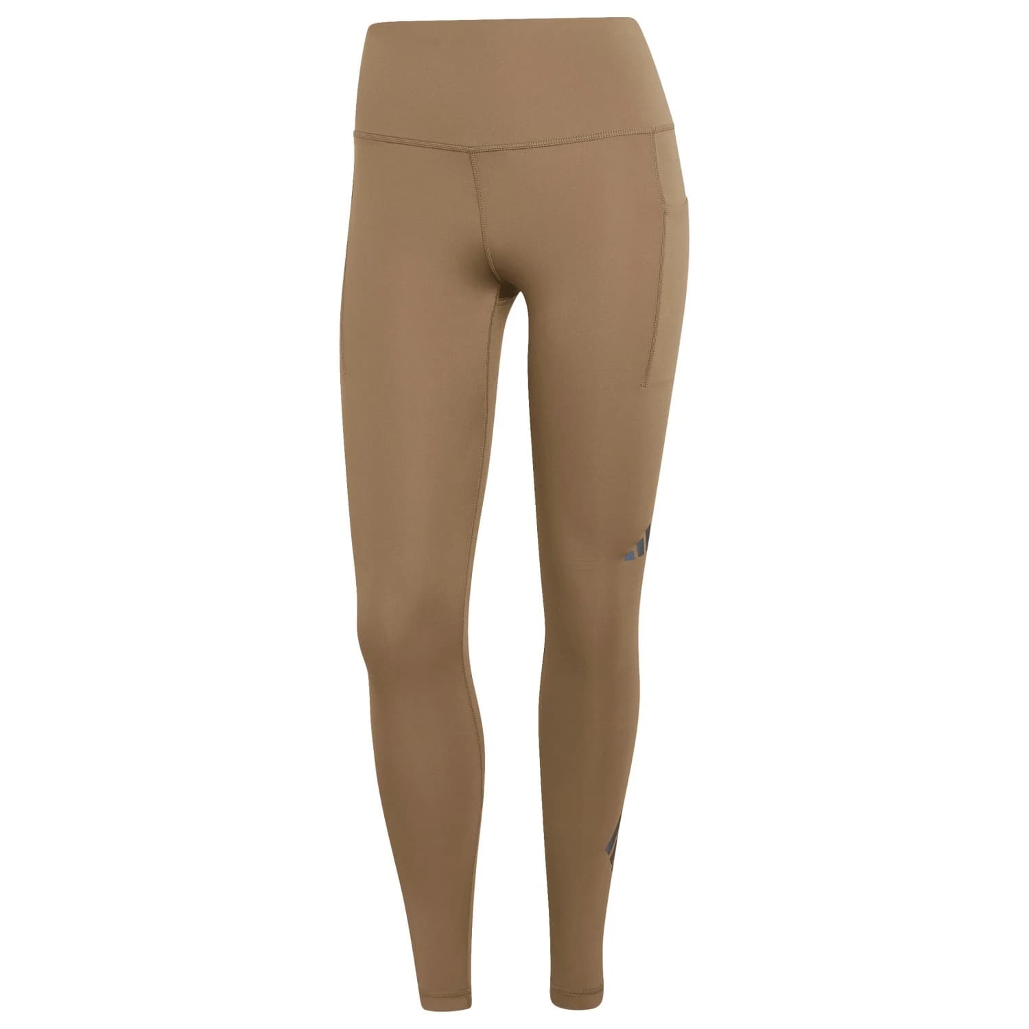 Дамски клин за бягане adidas Women's Adi365 3-Stripes 1/1 Running tights - Khaki Six