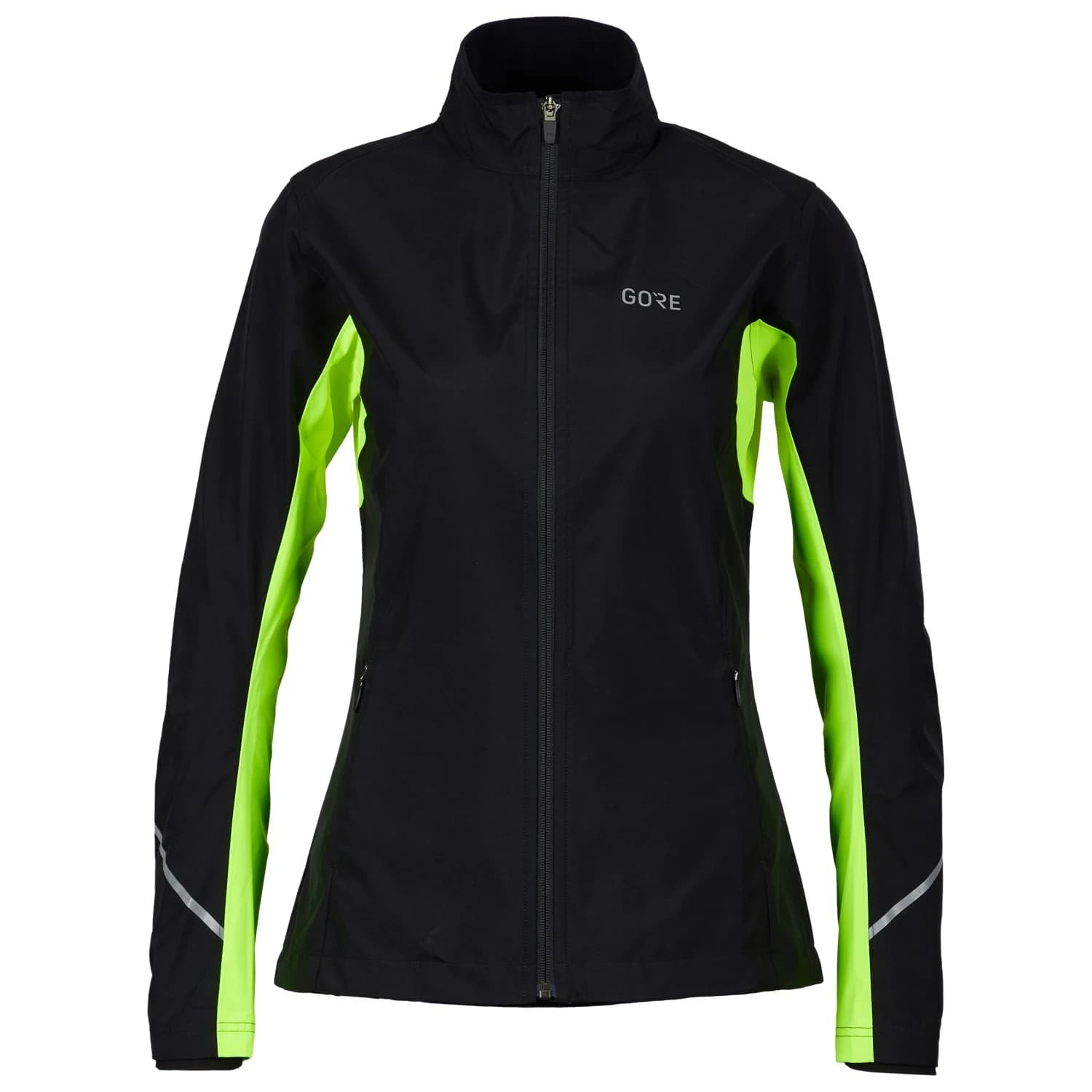 Дамско яке за бягане GORE Wear Women's R3 Partial GORE-TEX Infinium Jacket Running jacket - Black / Neon Yellow