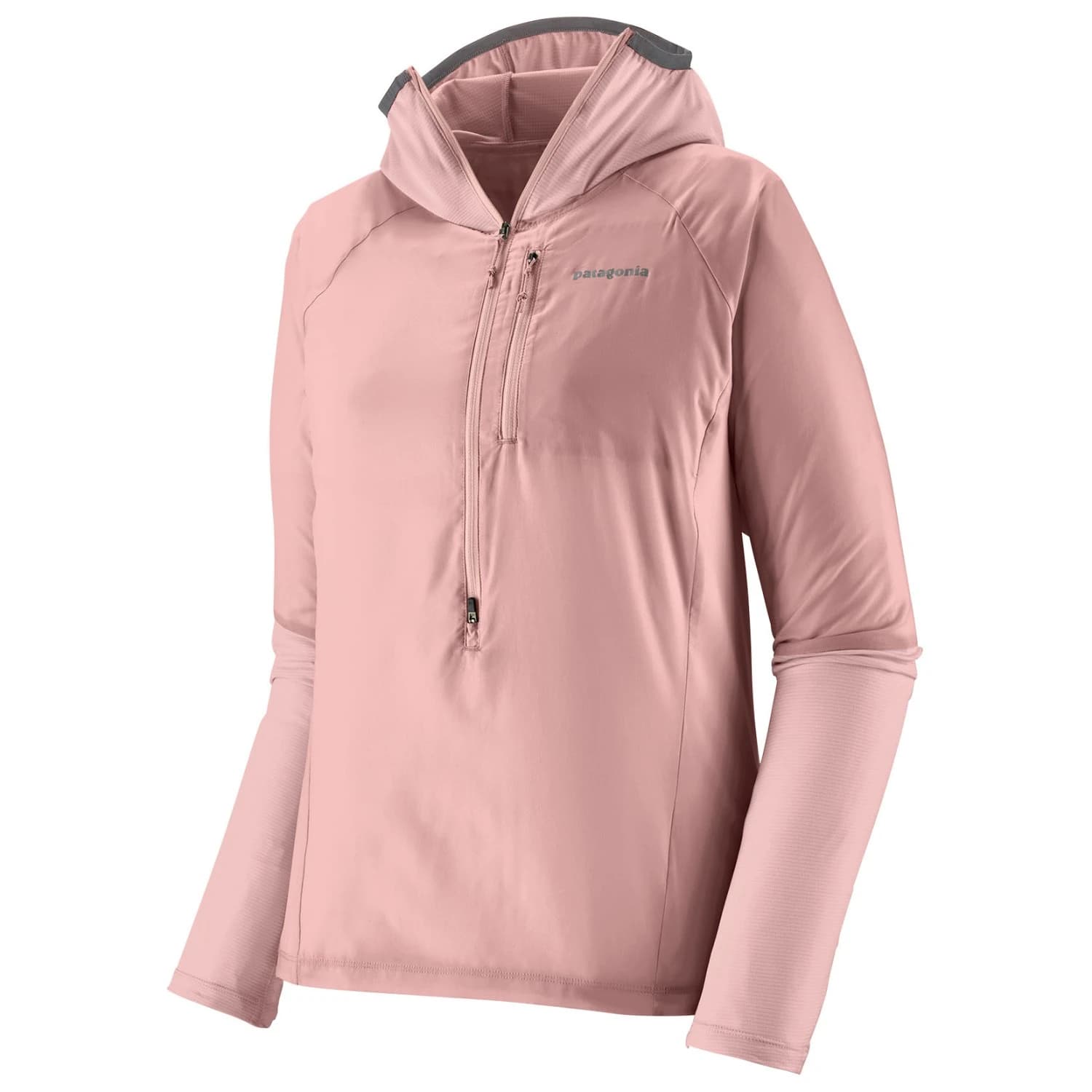 Дамска тениска Patagonia Women's Airshed Pro P/O Running jacket - Fuzzy Mauve