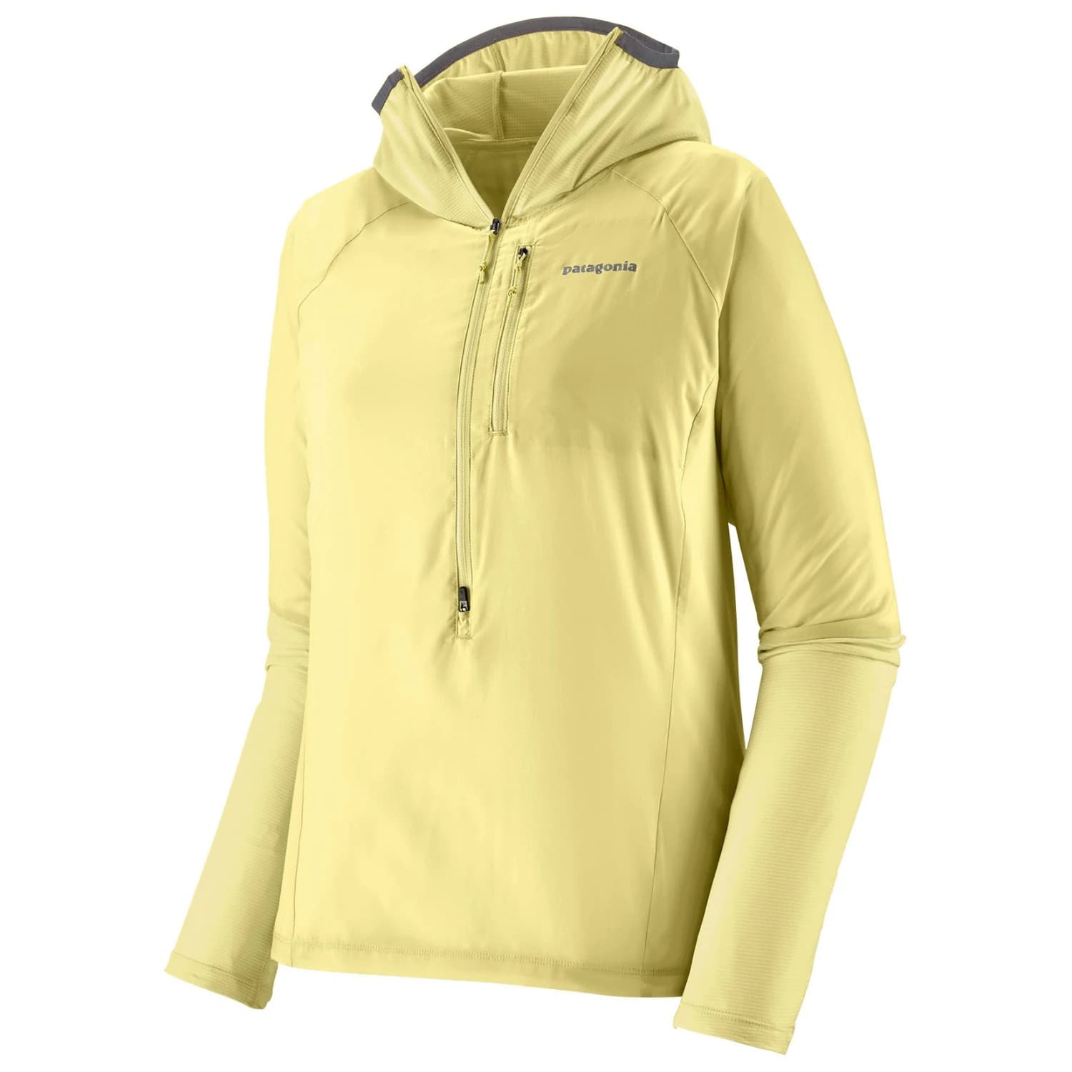 Дамска тениска Patagonia Women's Airshed Pro P/O Running jacket - Vellum Green