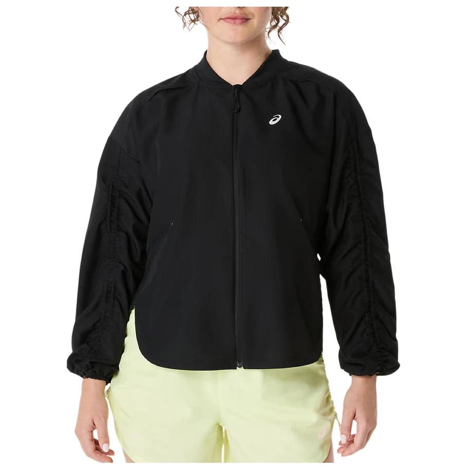 Дамско яке за бягане Asics Women's Nagino Run Adjustable Jacket Running jacket - Performance Black