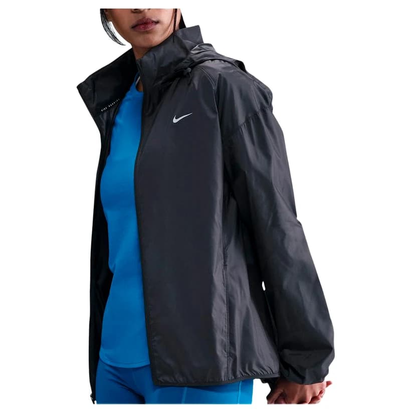 Дамско яке за бягане Nike Women's Tempo Repel Running Jacket - Black / Reflective Silver