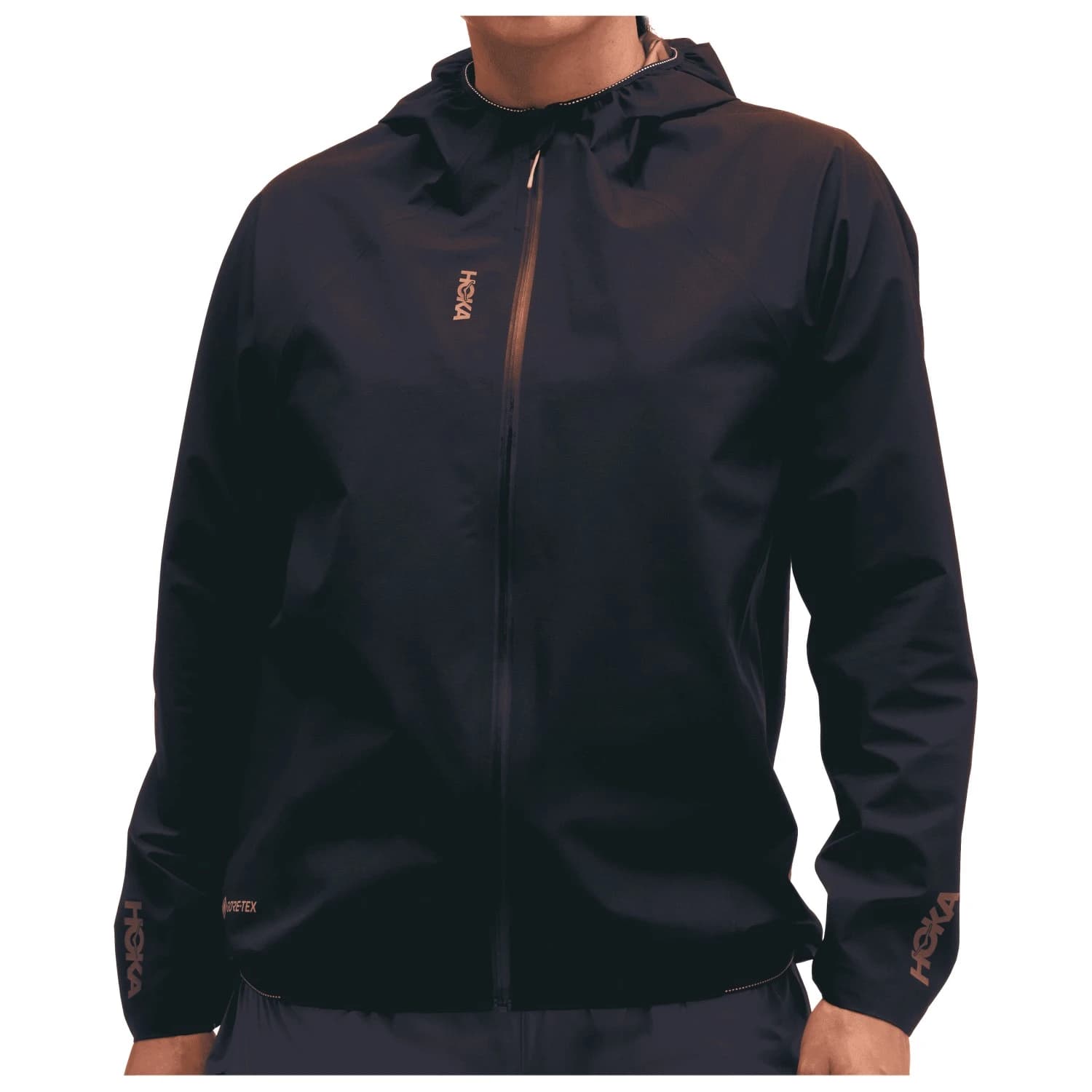Дамско яке за бягане HOKA Women's Skybreeze Waterproof Jacket GTX Running jacket - Black