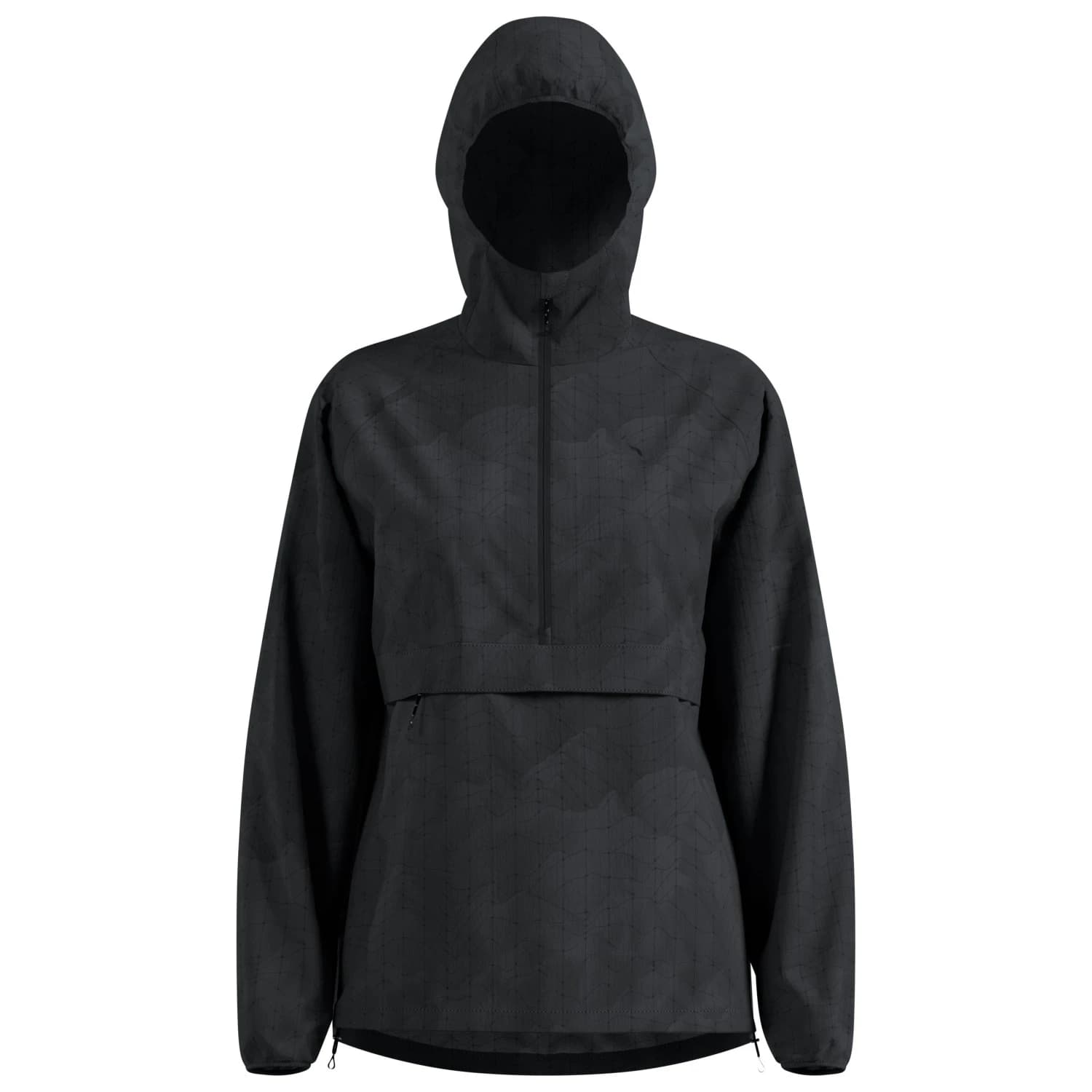 Дамско яке за бягане Odlo Women's Zeroweight Print Jacket Running jacket - Black