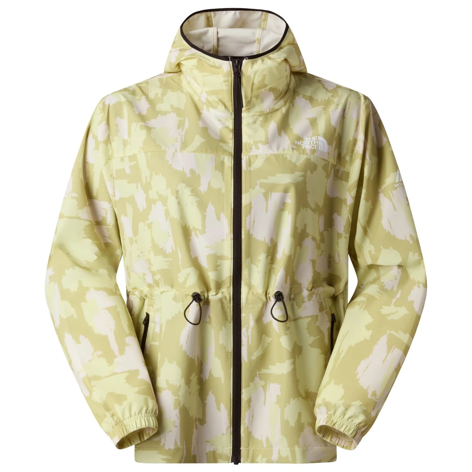 Дамско яке за бягане The North Face Women's Mountain Athletics Wind Jaket Running jacket - Lemon Mist Painted Mountains