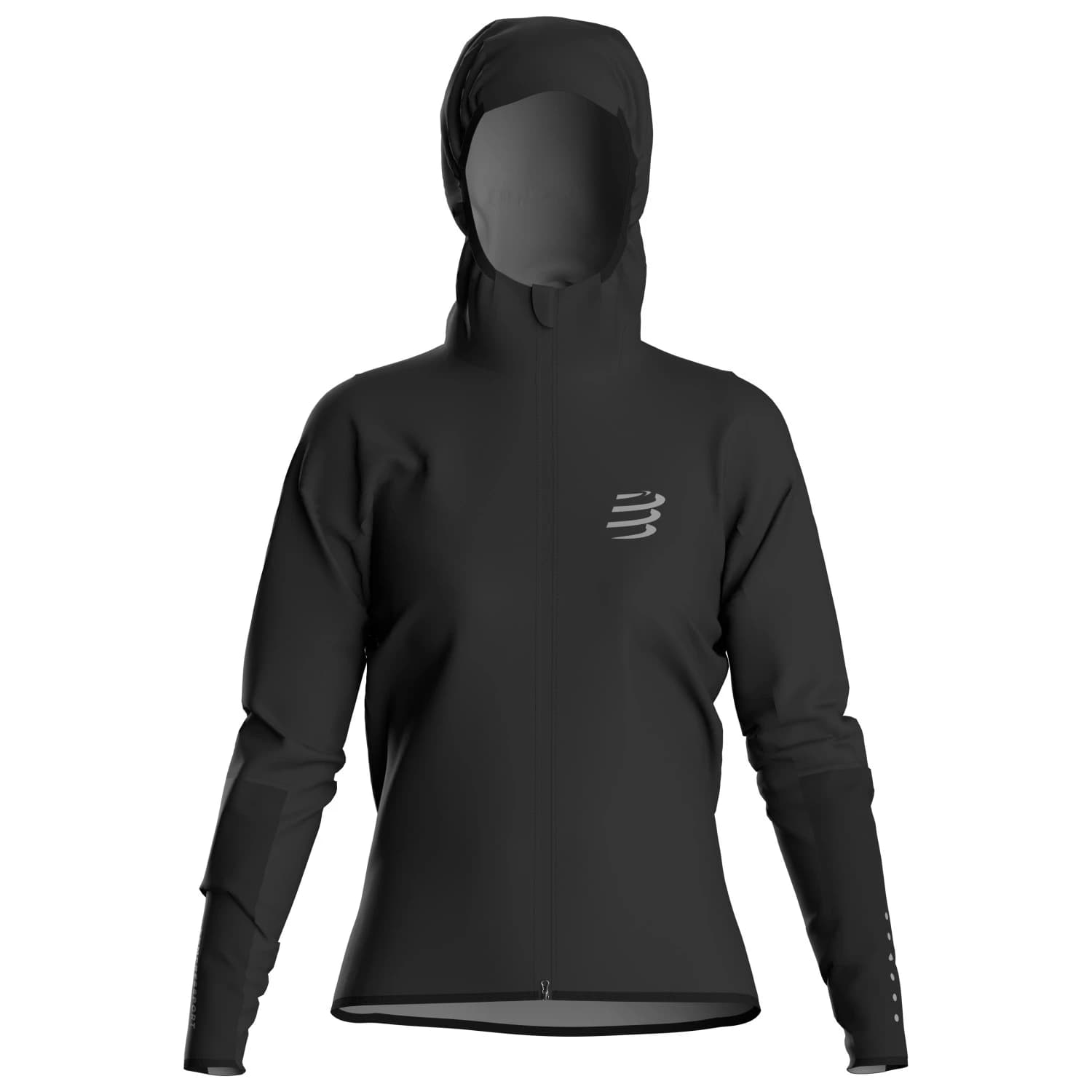Яке за бягане Compressport Women's Active Insulated Jacket Running jacket - Black