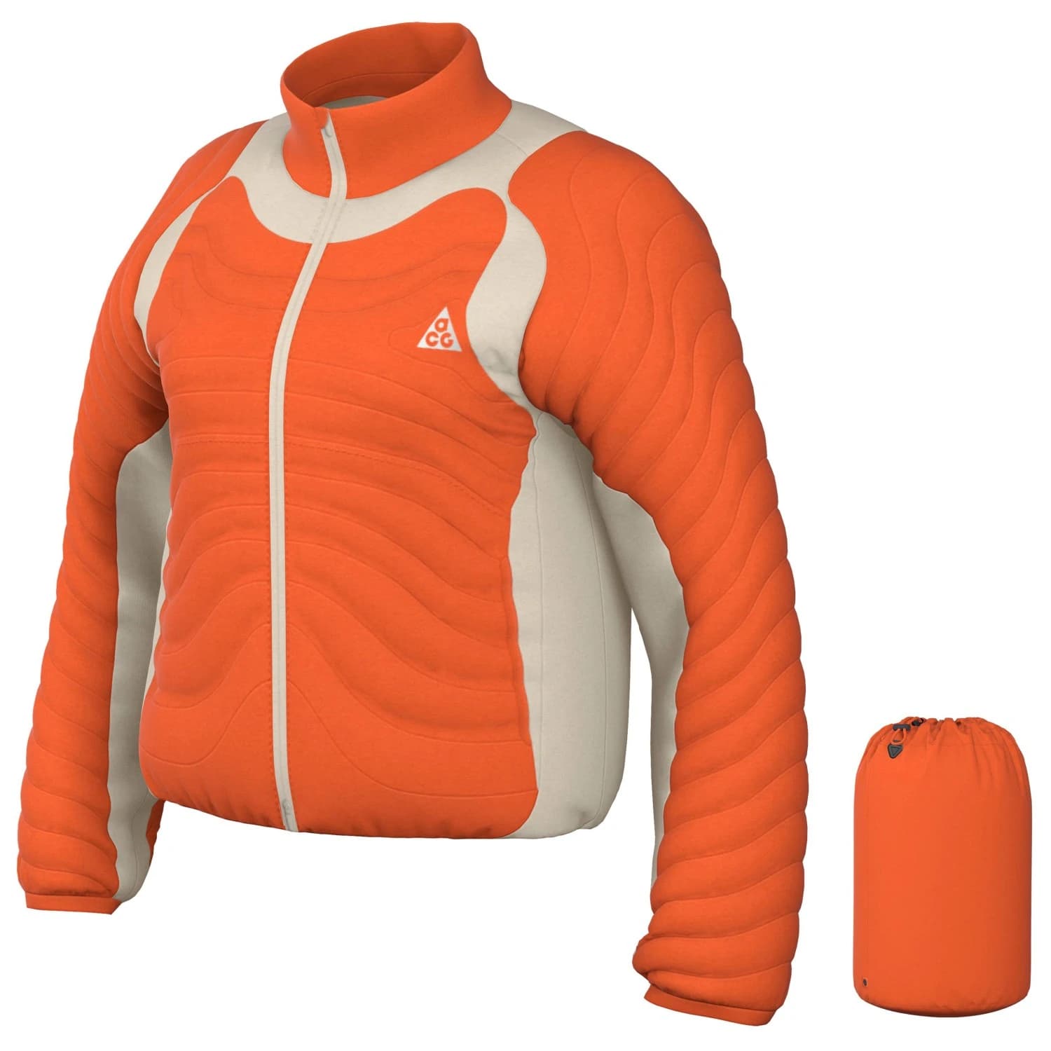 Дамско яке за бягане Nike Women's ACG Therma Fit Lava Jacket Running jacket - Safety Orange / Summit White