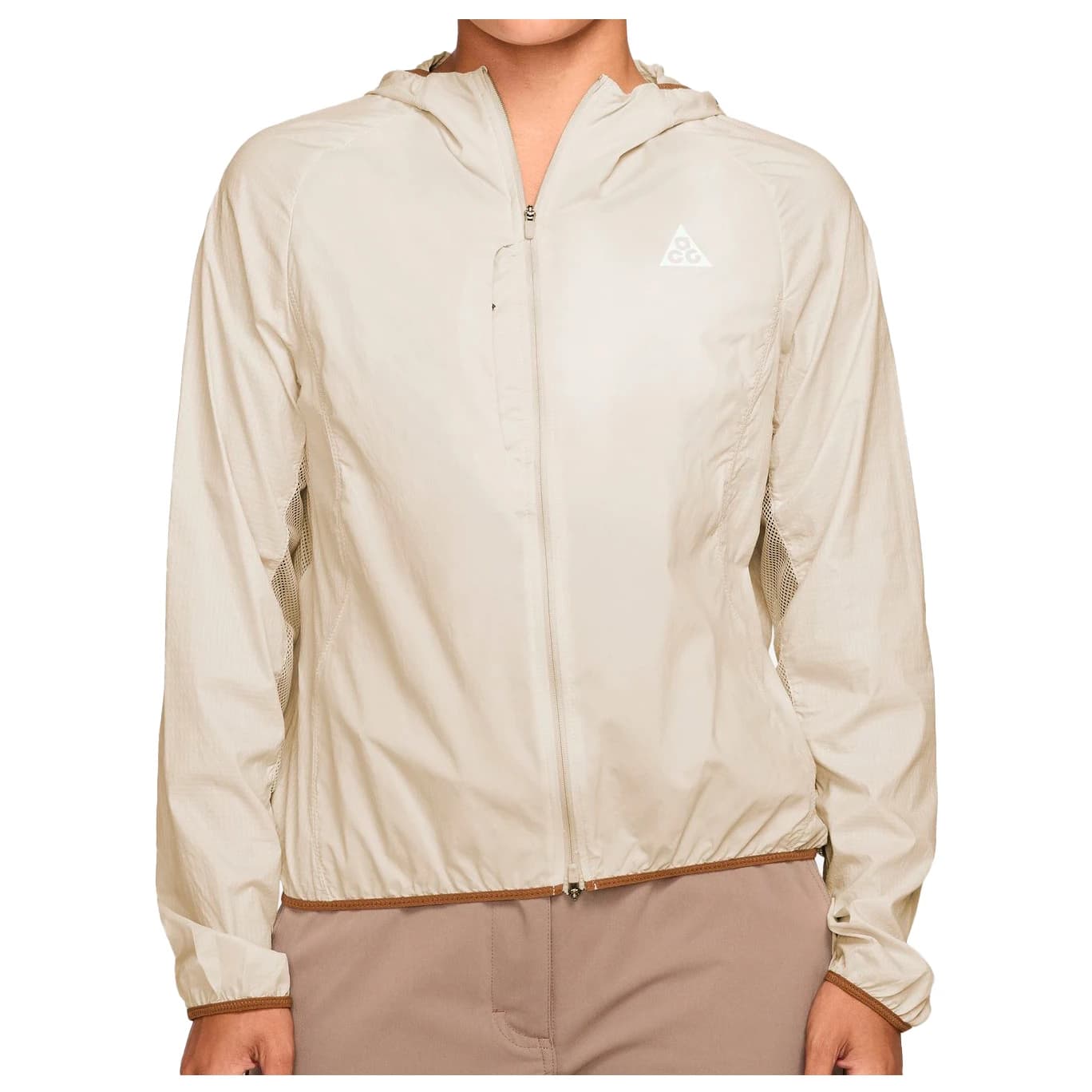 Дамско яке за бягане Nike Women's ACG UV Aireez Jacket Running jacket - Light Orewood Brown / Summit White