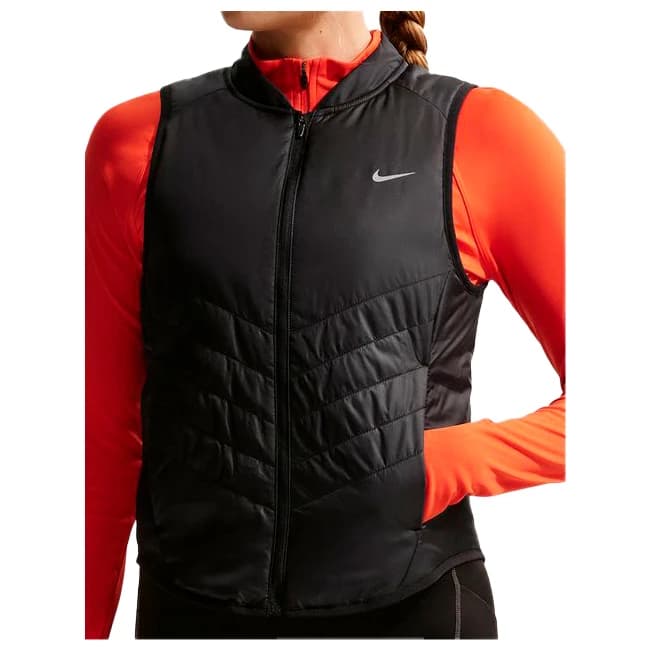 Дамски елек за бягане Nike Women's Tempo Repel Warm Running Vest Running vest - Black / Reflective Silver