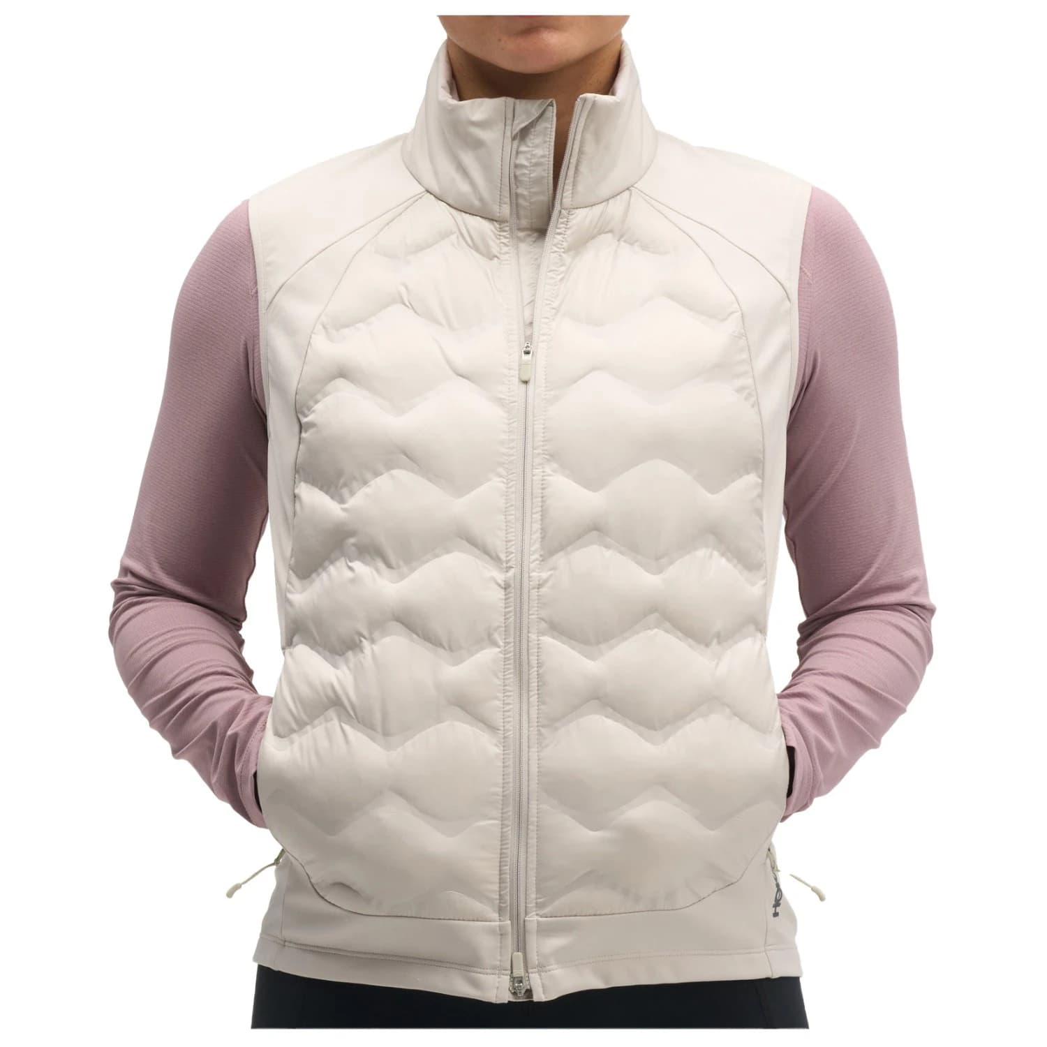 Елек за бягане HOKA Women's Skyfill Insulated Vest Running vest - River Rock Grey