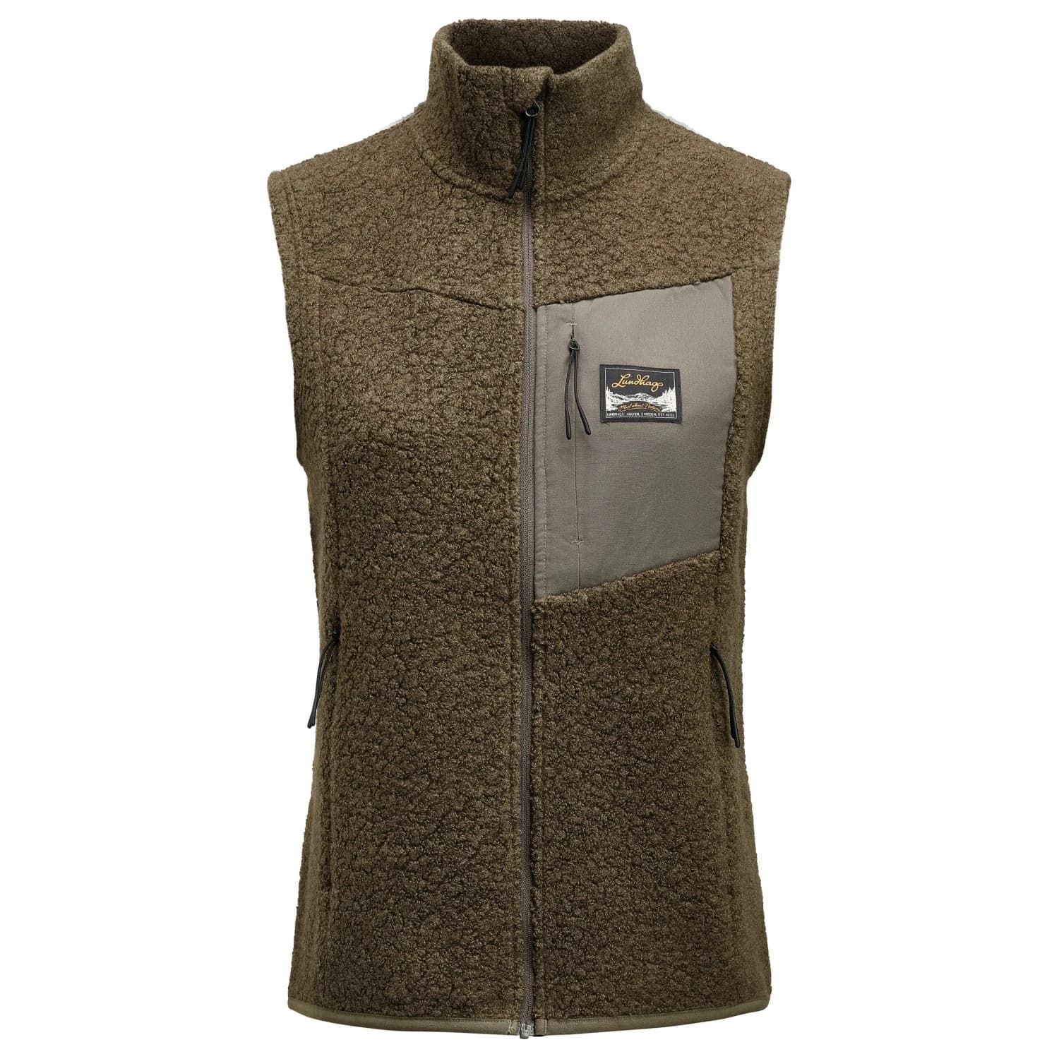Дамски вълнен елек Lundhags Women's Flok Wool Pile Vest Wool vest - Forest Green