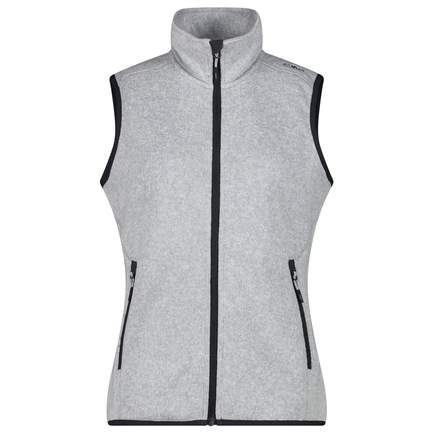 Дамски поларен елек CMP Women's Vest Jacquard Knitted Fleece vest - Alluminio / Antracite
