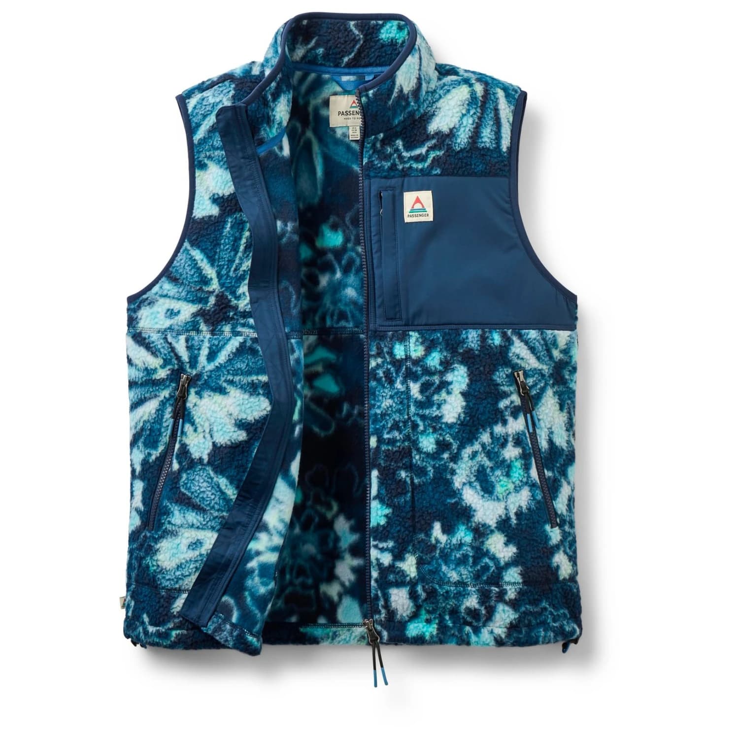 Поларен елек Passenger Women's Fairbanks Full Zip Recycled Sherpa Gilet Fleece vest - Frost Rich Navy