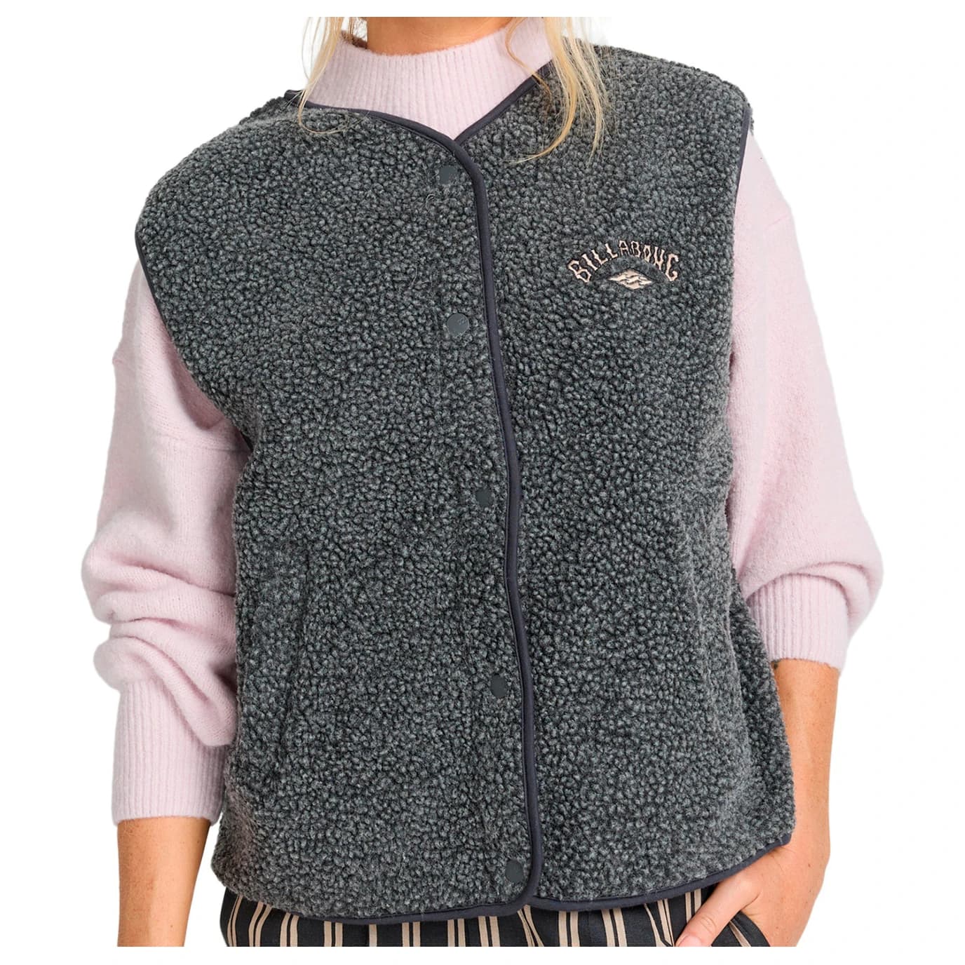 Дамски поларен елек Billabong Women's Be Happy Vest Fleece vest - Black Sands