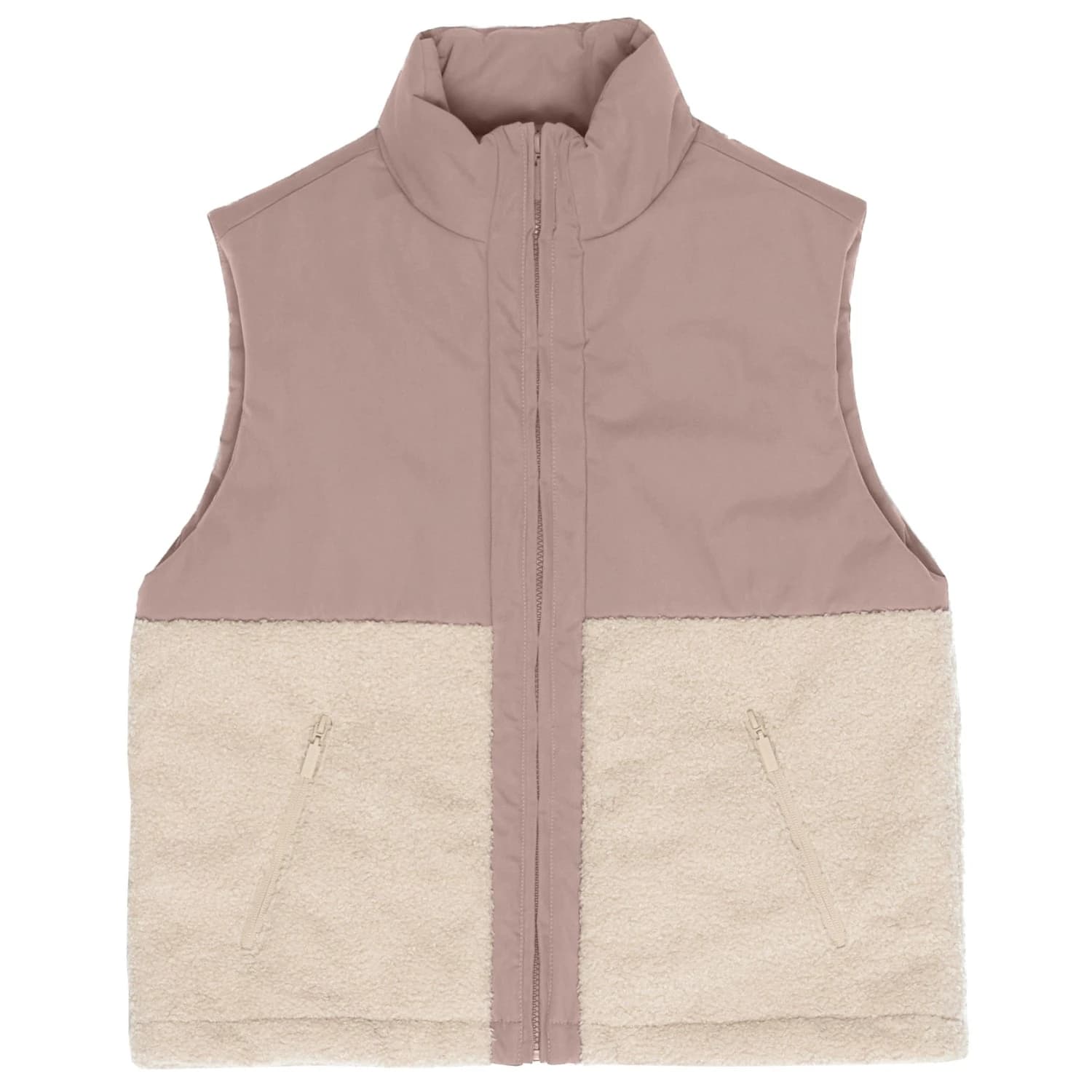 Дамски поларен елек Mazine Women's Fabric Blocking Vest Fleece vest - Grey Brown / Natural