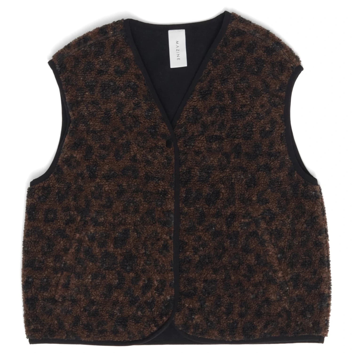Поларен елек Mazine Women's Printed Sherpa Vest Fleece vest - Chocolate Brown / Printed