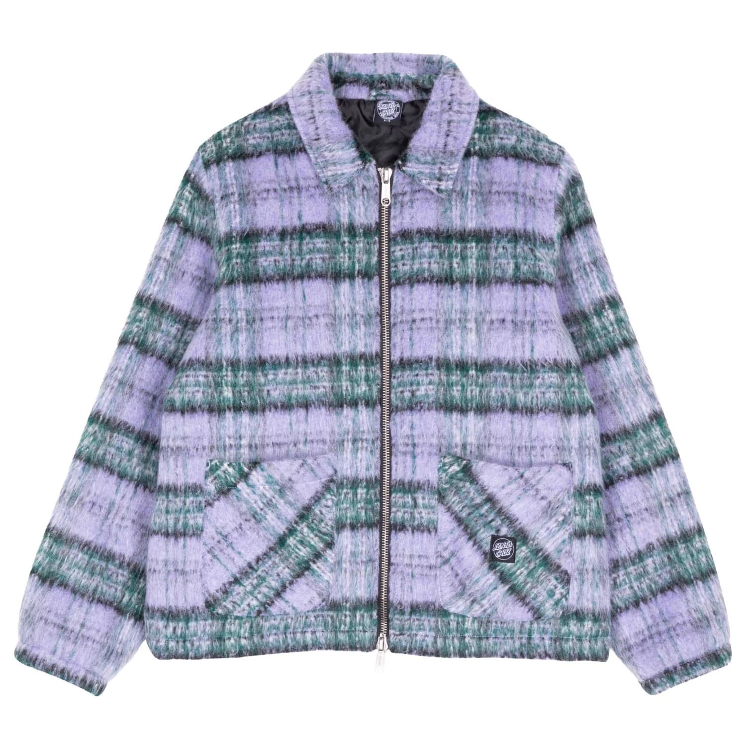 Дамски поларен елек Santa Cruz Women's Harbour Jacket Fleece vest - Purple / Green Check