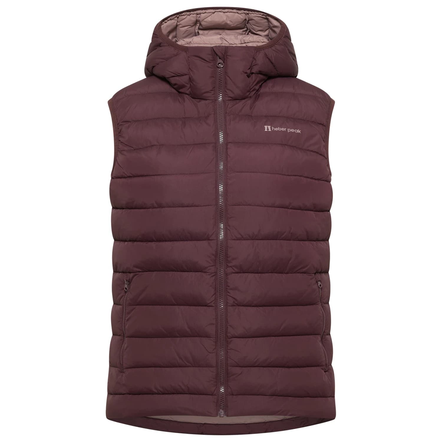 Синтетичен елек Heber Peak Women's SmoegenHe. Performance Puff Vest Synthetic vest - Dark Berry Brown