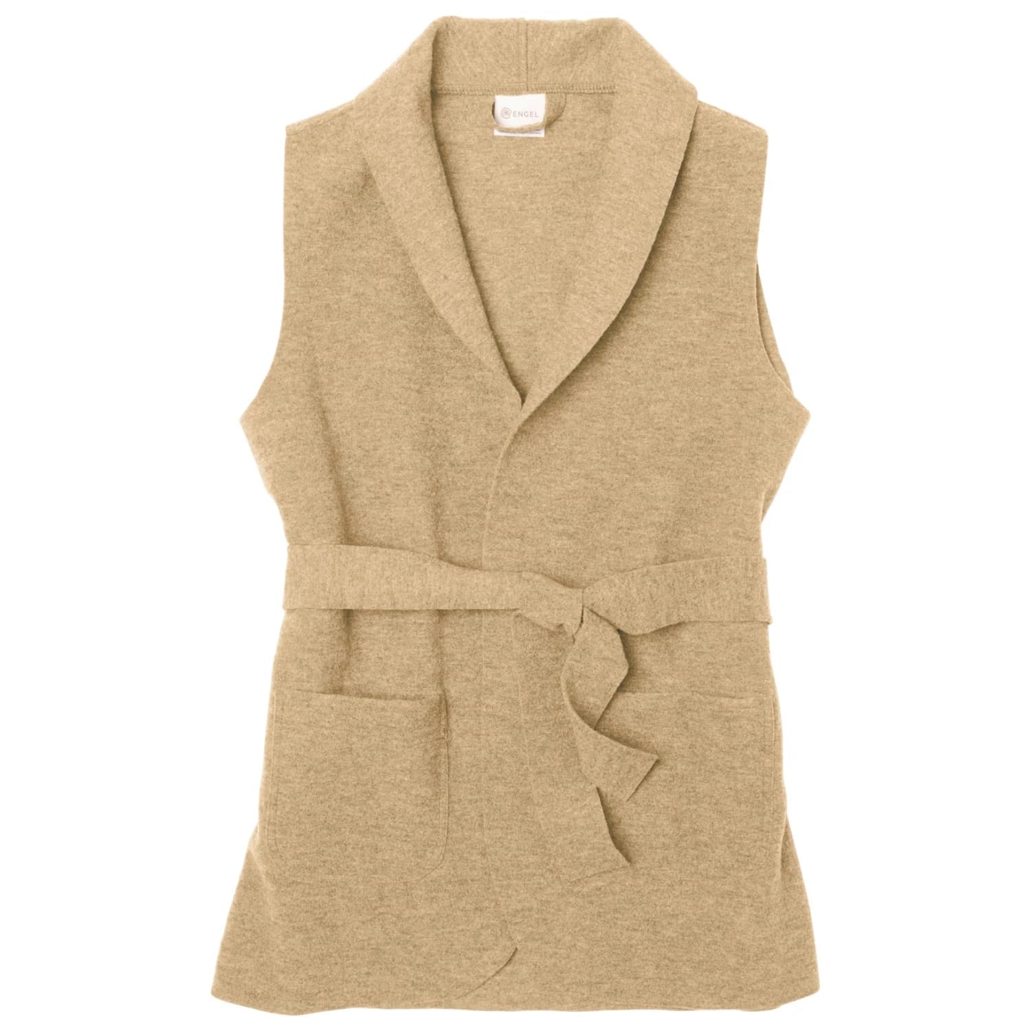 Дамски вълнен елек Engel Women's Vest Merino vest - Mandel Melange