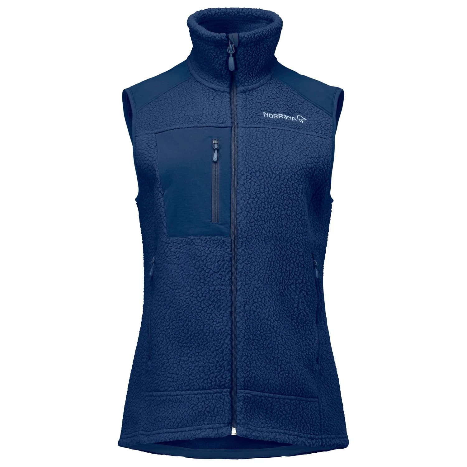 Дамски поларен елек Norrøna Women's Trollveggen Warm3 Vest Fleece vest - Indigo Night