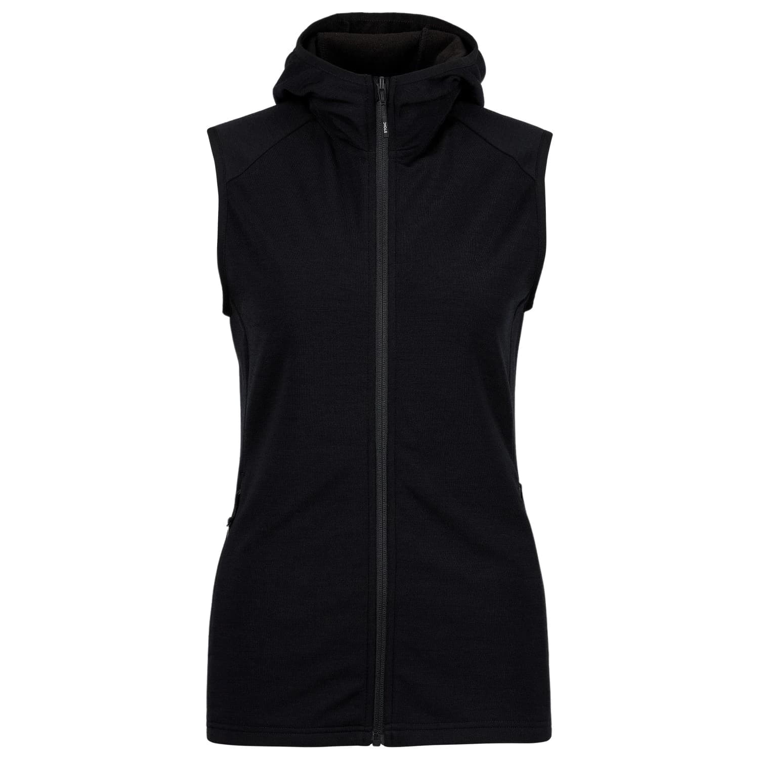 Дамски вълнен елек Stoic Women's MerinoFleece270 KuolpaLightSt. Vest Hood Merino vest - Black