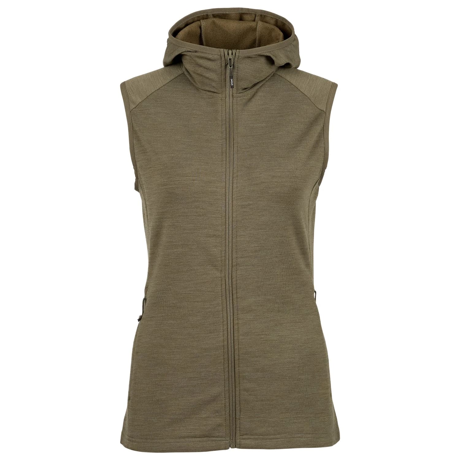 Дамски вълнен елек Stoic Women's MerinoFleece270 KuolpaLightSt. Vest Hood Merino vest - Olive Green