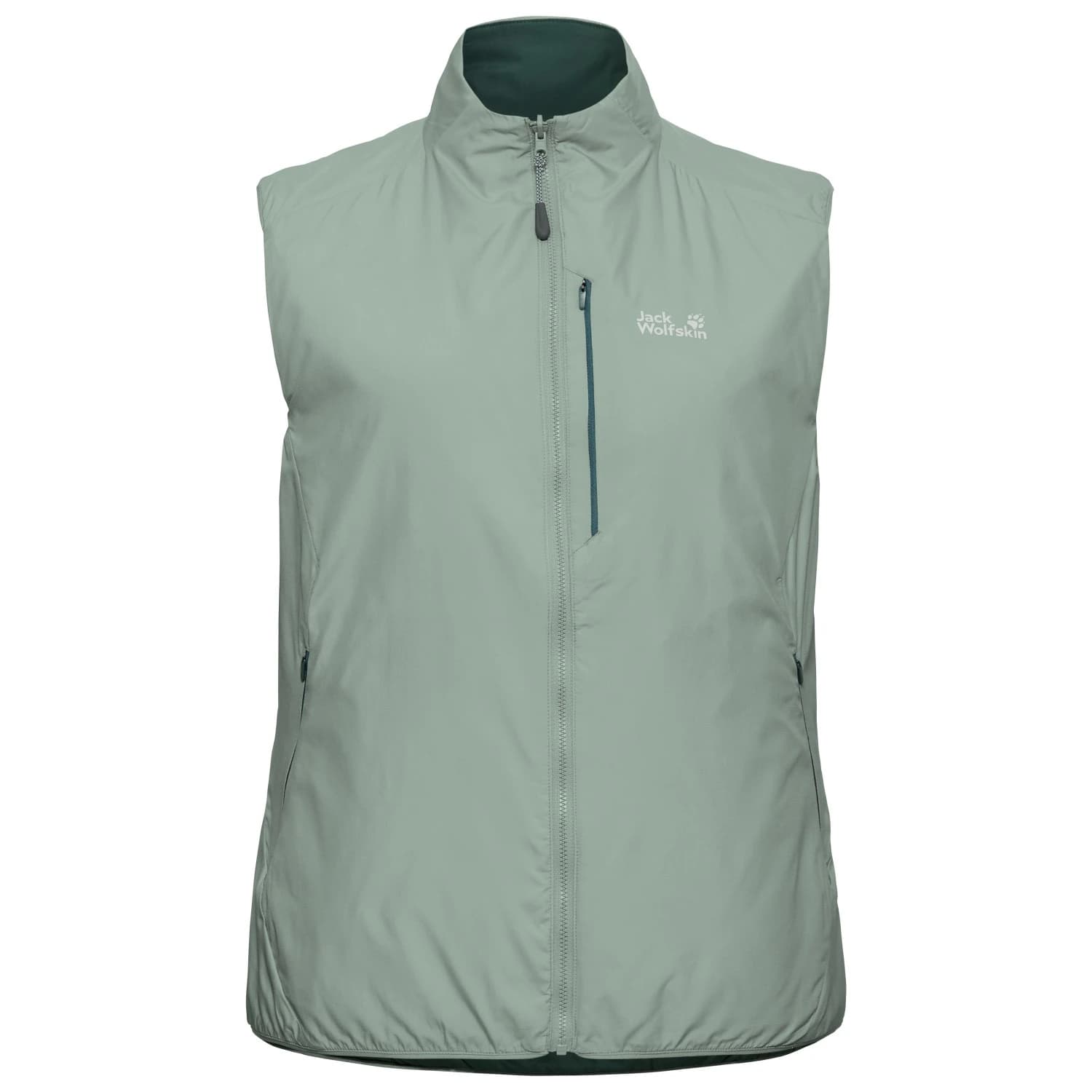 Дамски синтетичен елек Jack wolfskin Women's Trail Light Insulation 2in1 Vest Synthetic vest - Green Zinnia
